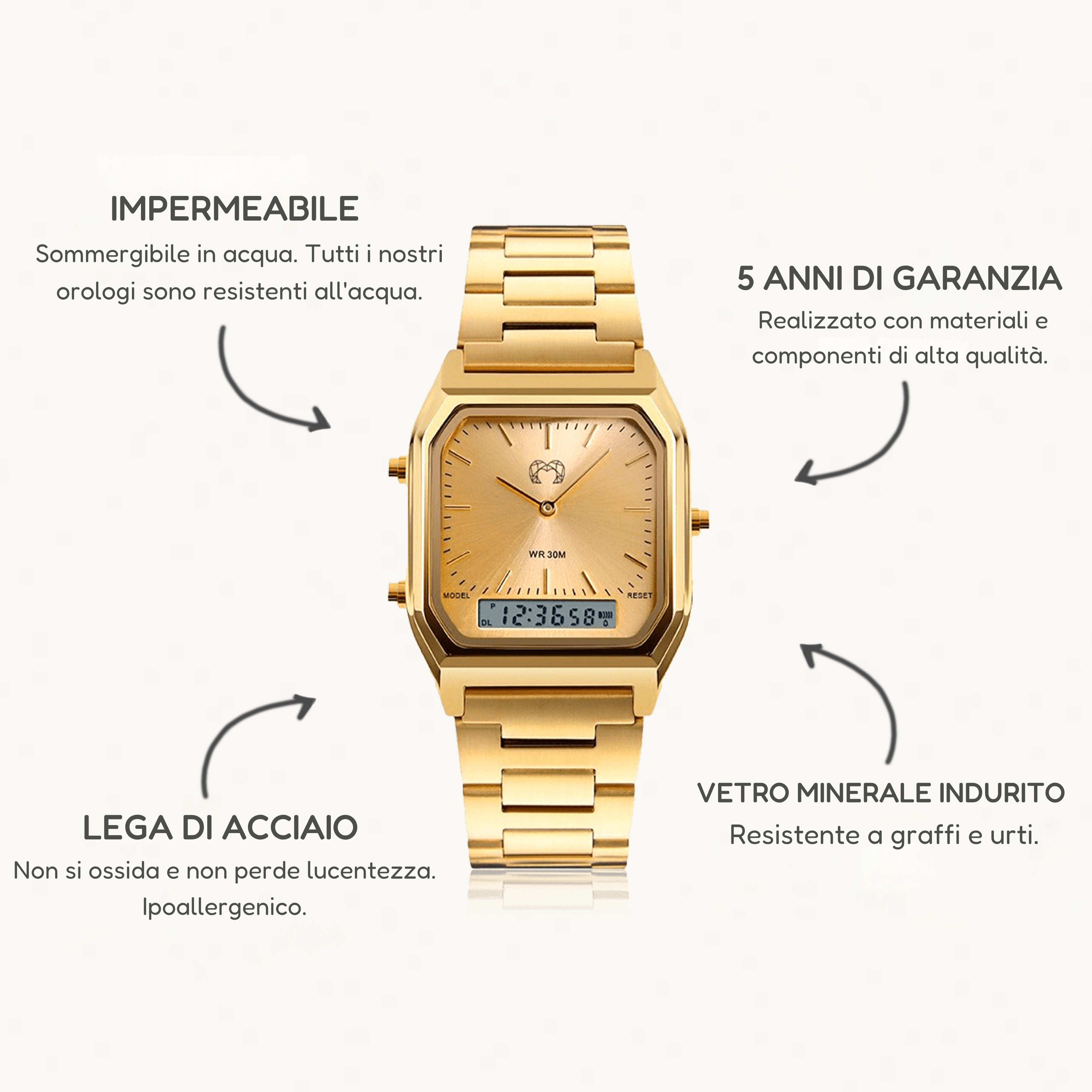 Orologio Retrò Vintage - GoldPassion