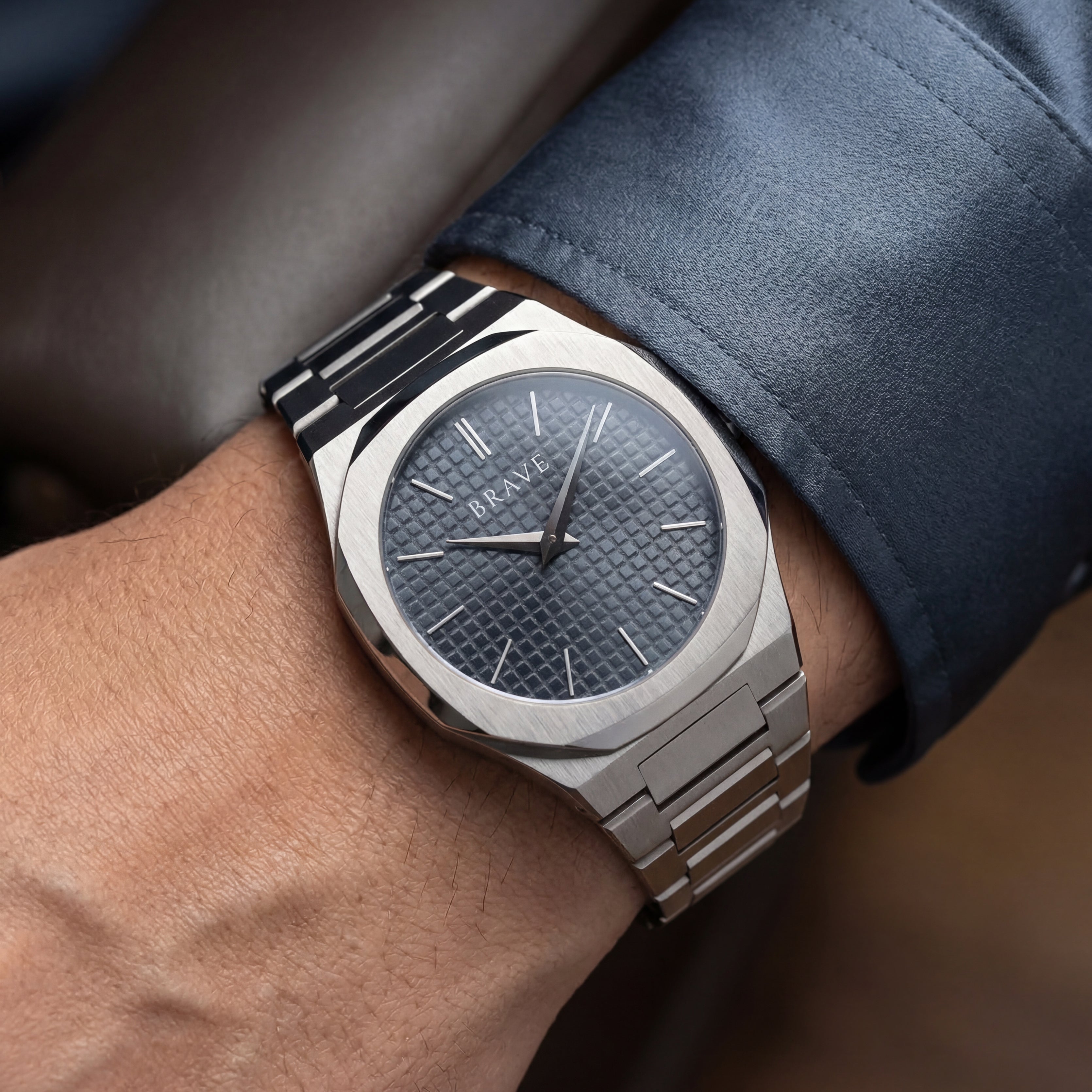 Orologio ~ Empire BRAVE - Argento-Blu Navy