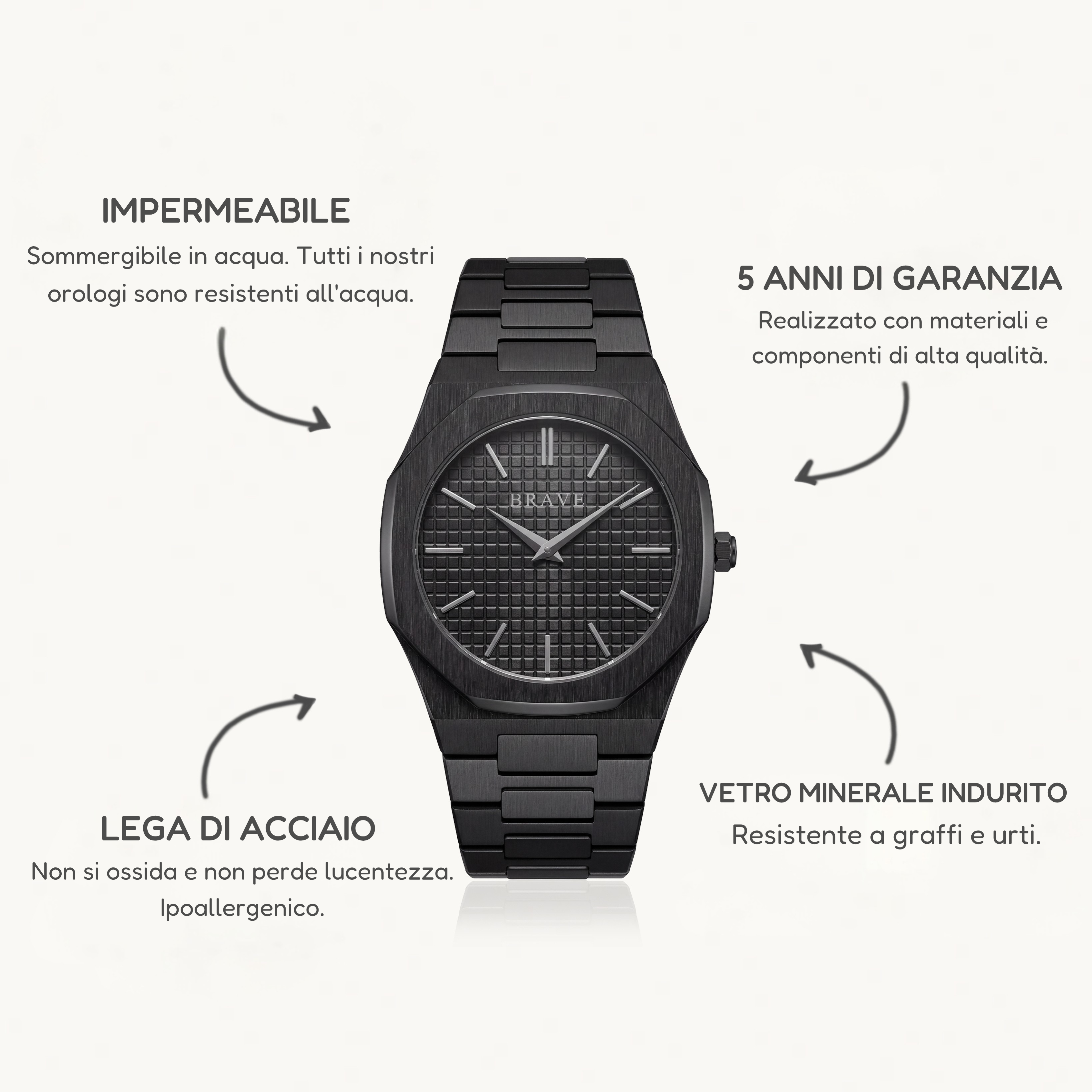 Orologio ~ Empire BRAVE - Nero
