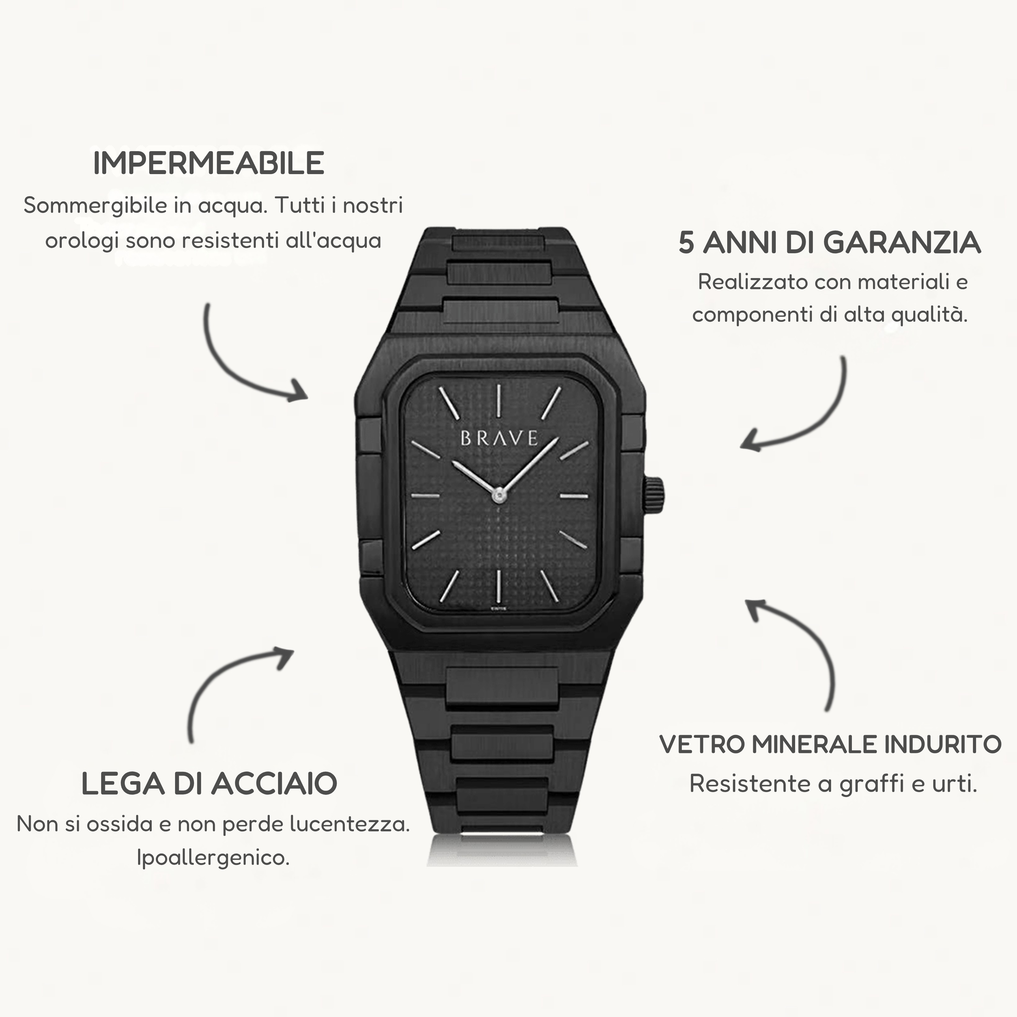 Orologio ~ Brando BRAVE - Nero