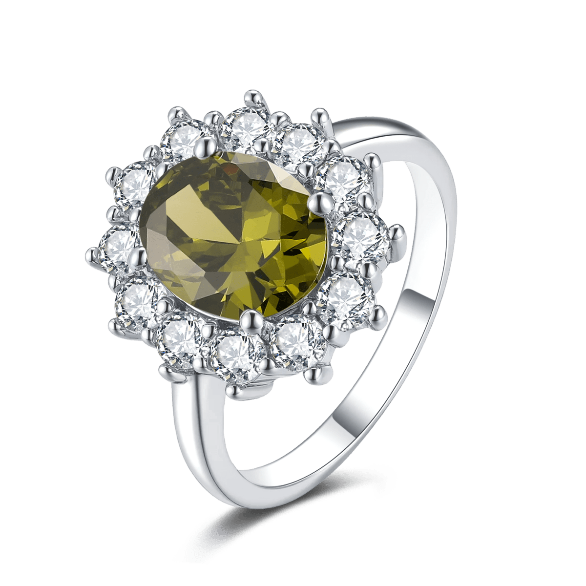 Anello Zirconi Preziosi