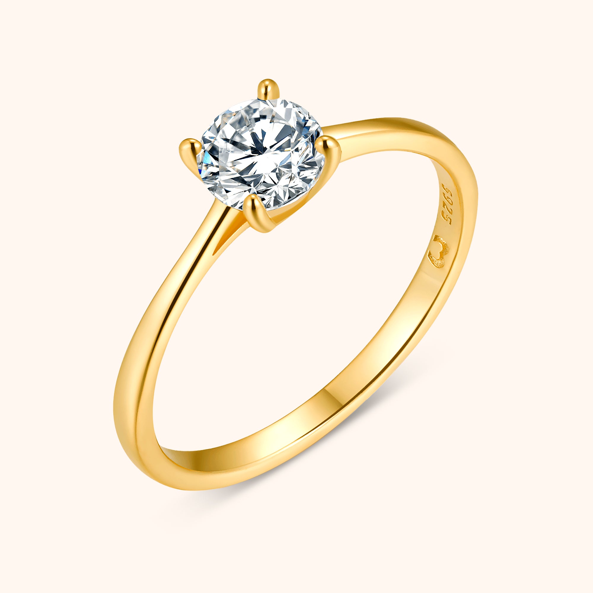 Anello Zirconia Rotonda - Chiara Jewels