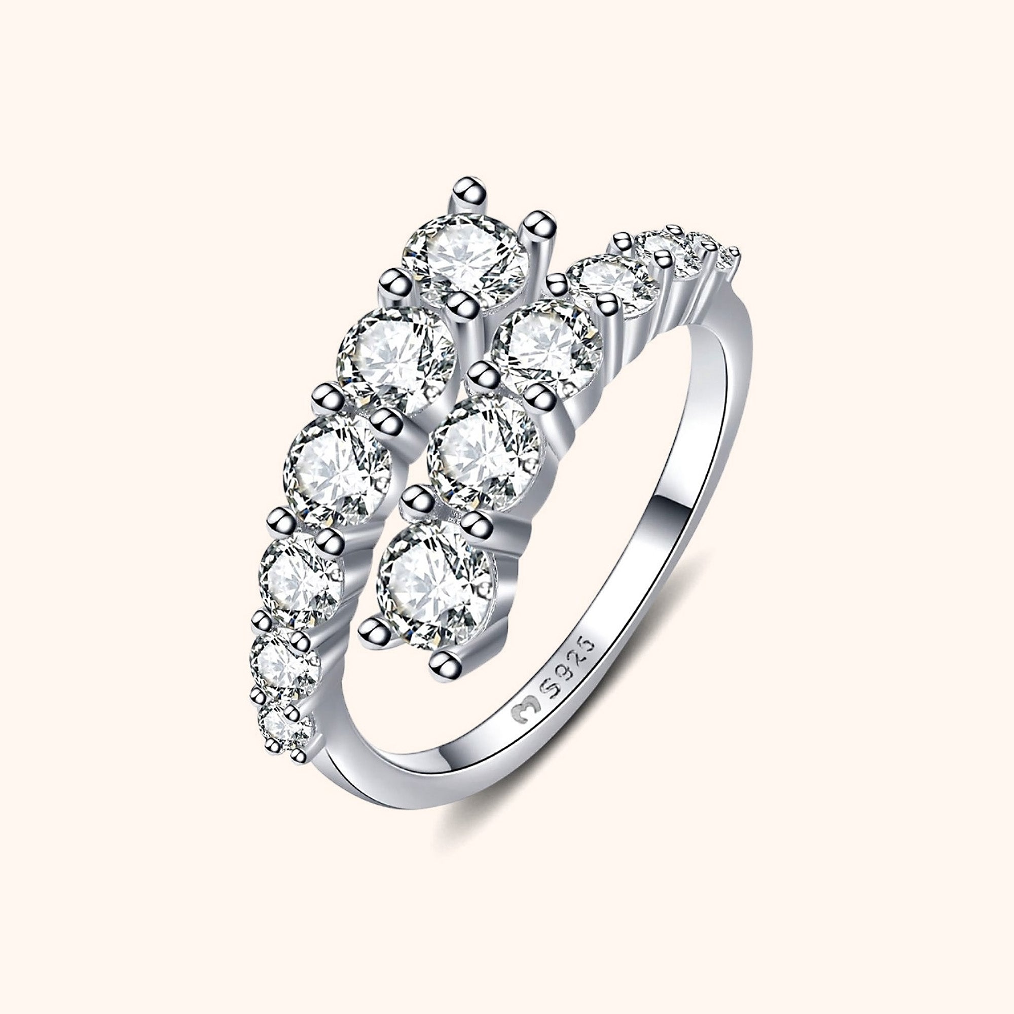 Anello Spirale Brillante - Chiara Jewels