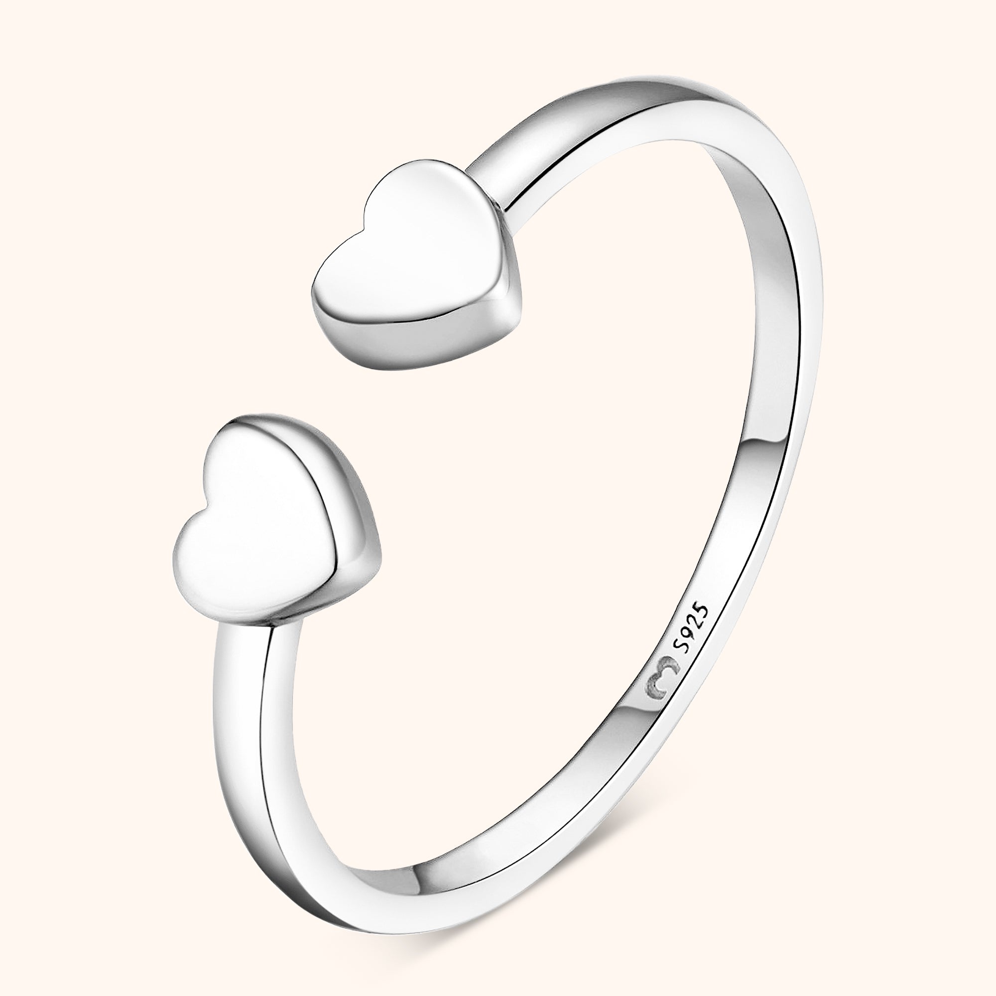 Anello Doppio Cuore - Chiara Jewels