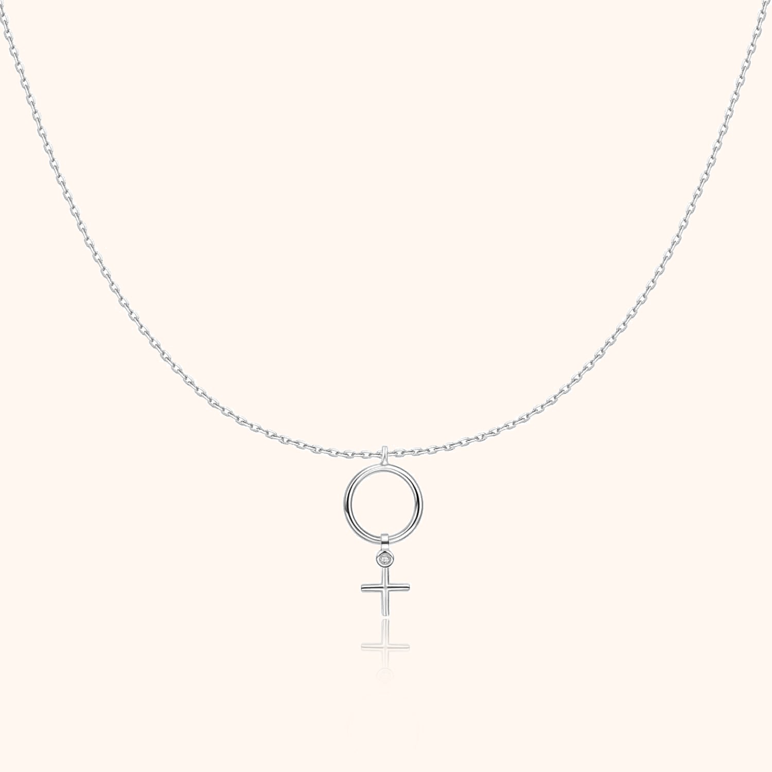 Collana Cerchio e Croce - Chiara Jewels