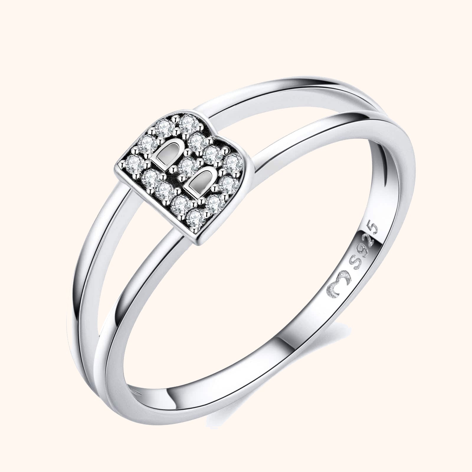 Anello Iniziale Argentati - Chiara Jewels