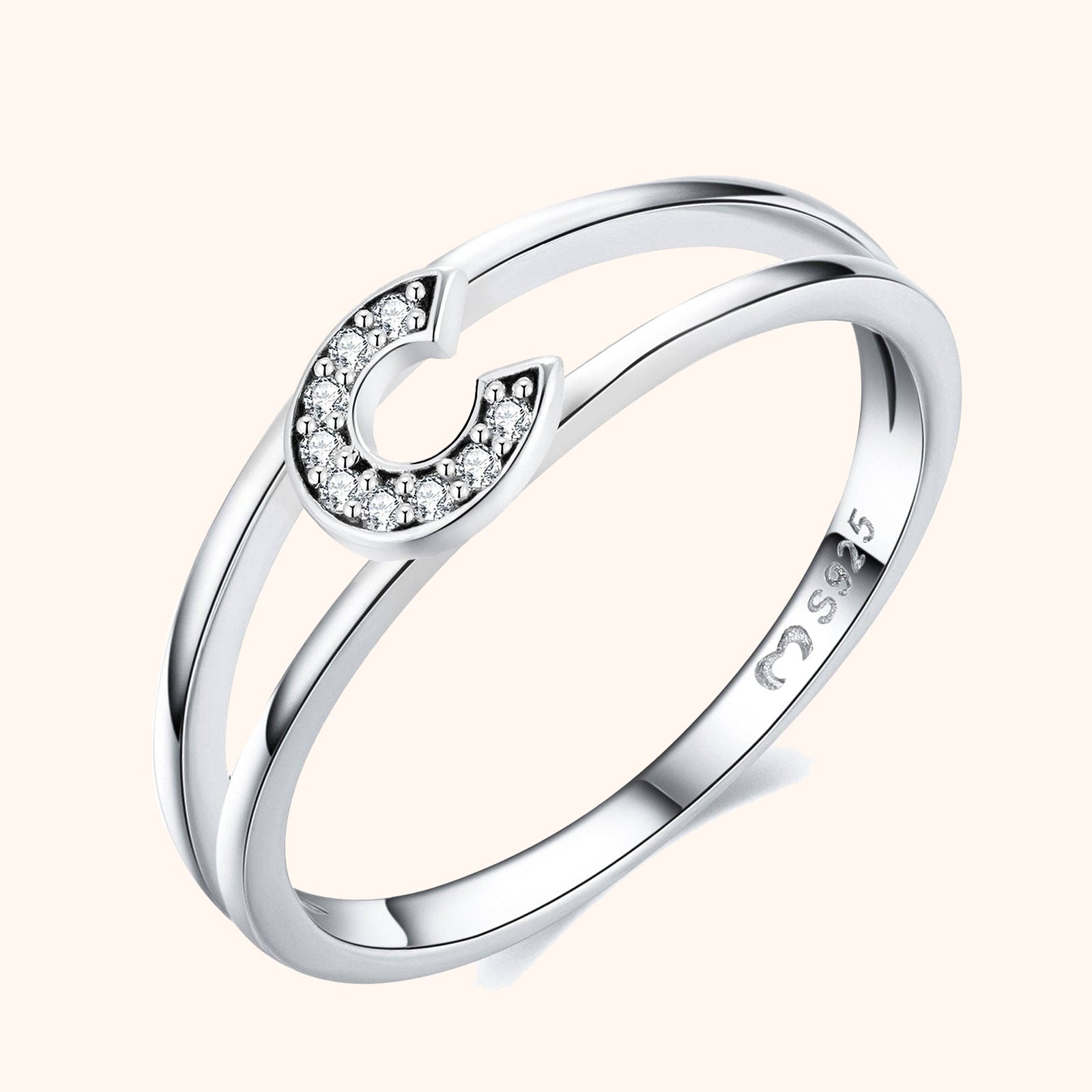 Anello Iniziale Argentati - Chiara Jewels