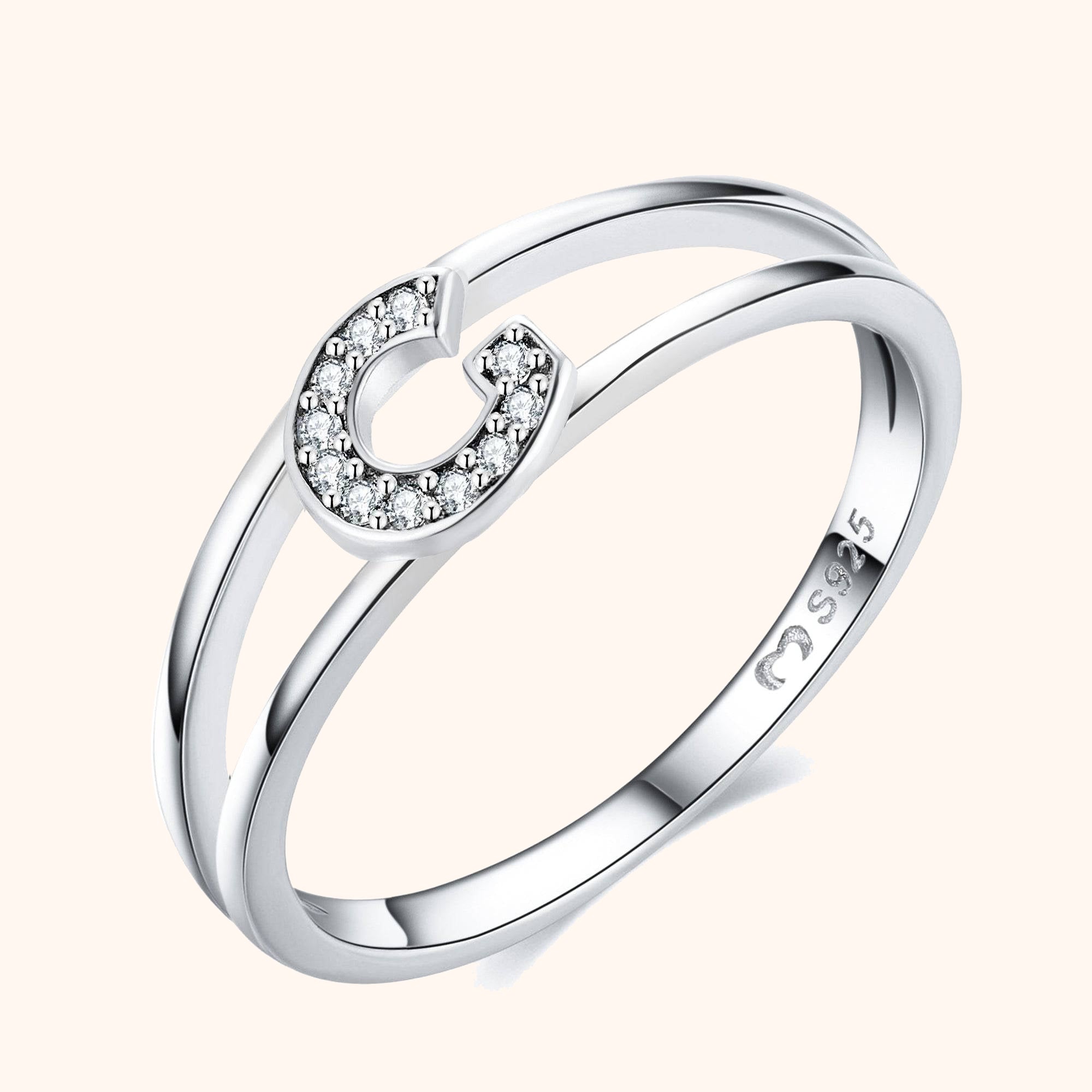 Anello Iniziale Argentati - Chiara Jewels