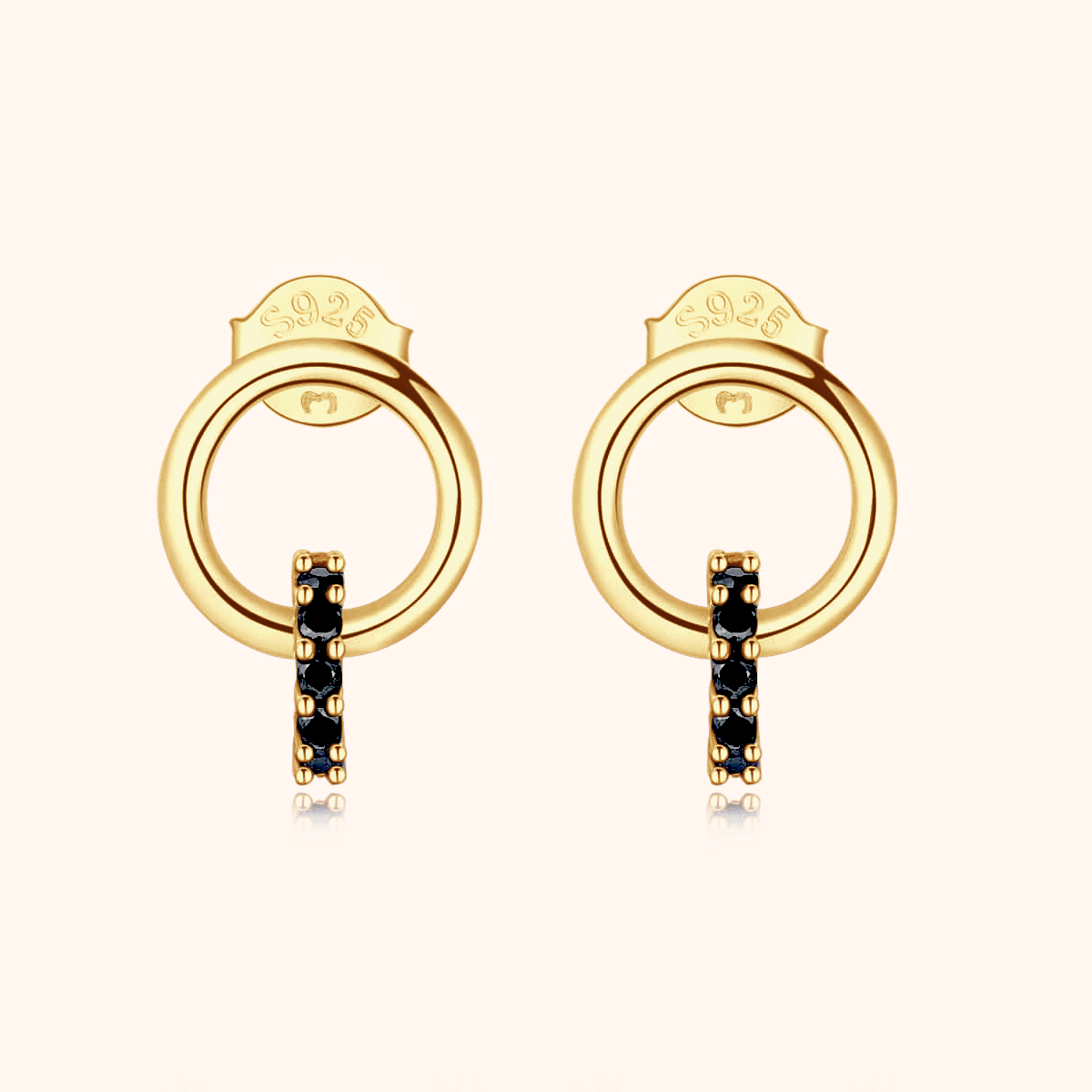 Orecchini Cerchio Neri - Chiara Jewels