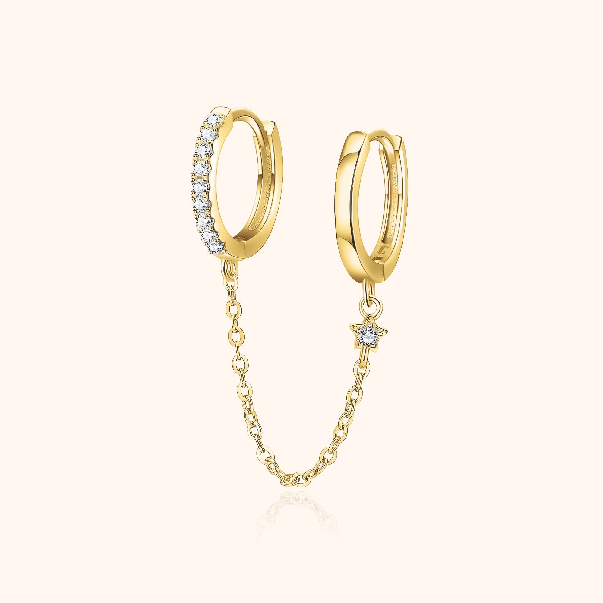Orecchini Anello a Catena - Chiara Jewels