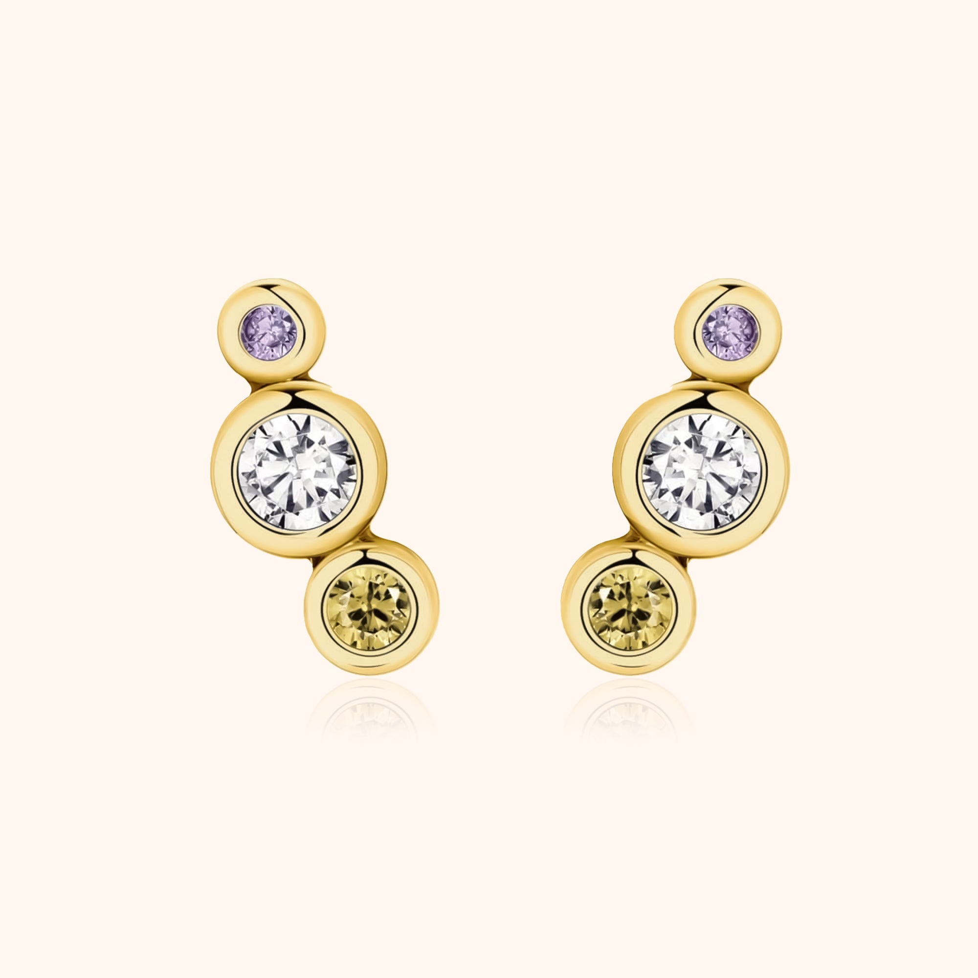 Orecchini Tre Luminosi - Chiara Jewels