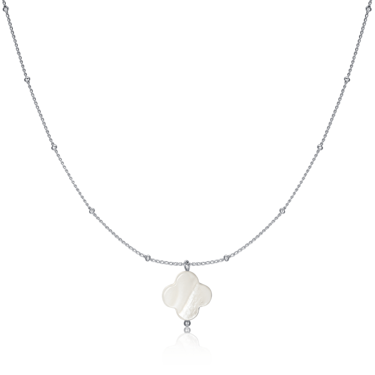 Collana Trifoglio Bianco