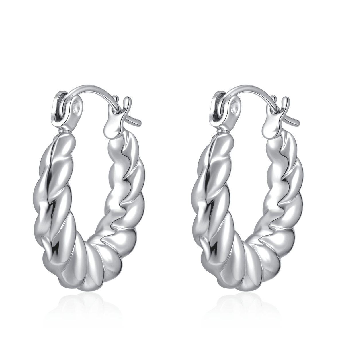 Orecchini Cerchio Contorti