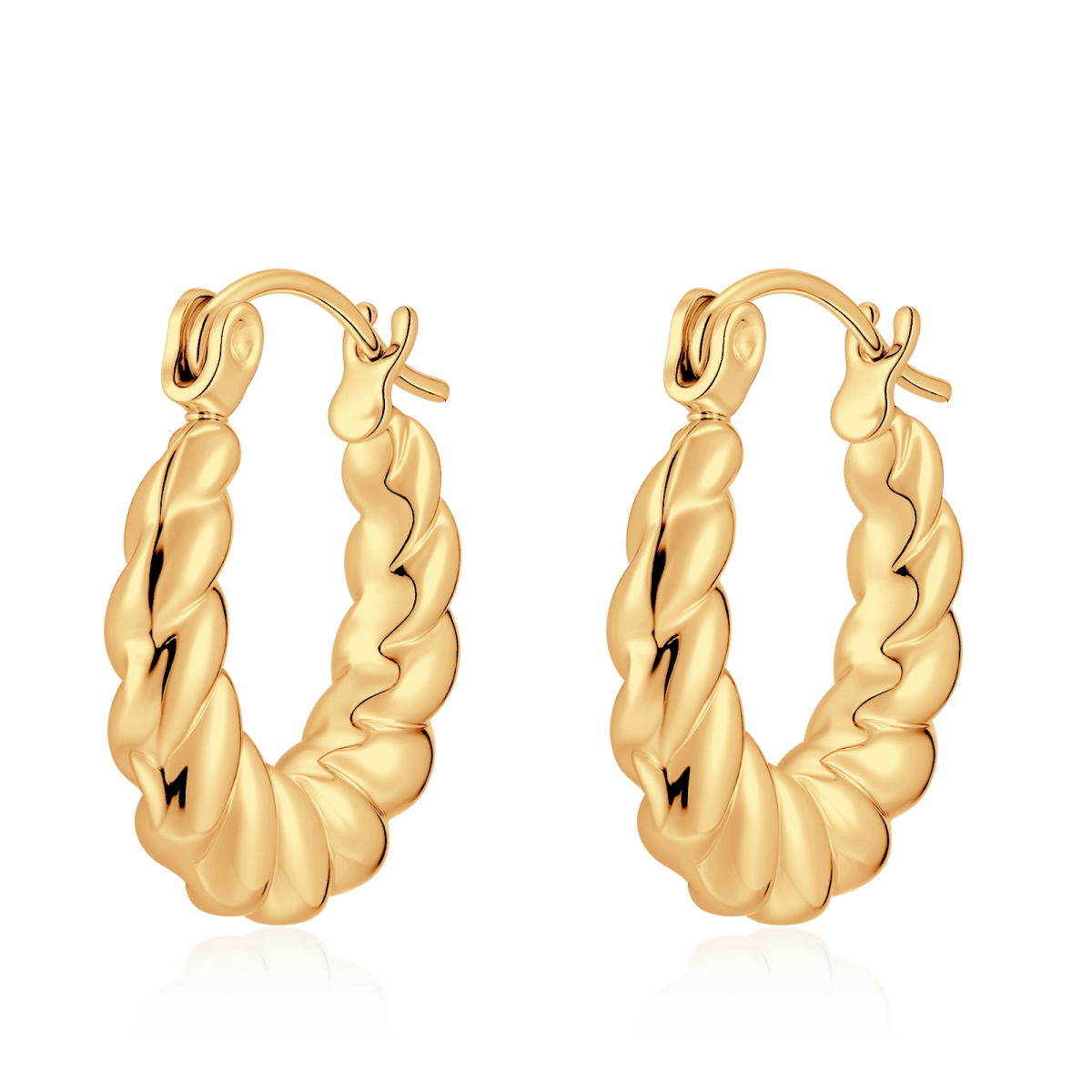 Orecchini Cerchio Contorti