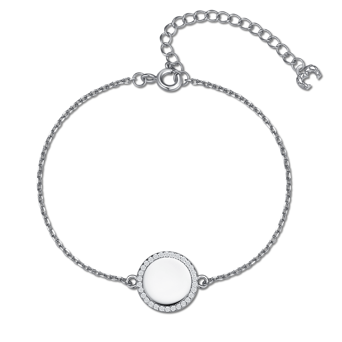 Bracciale Contorno Cristallino - Personalizzabile