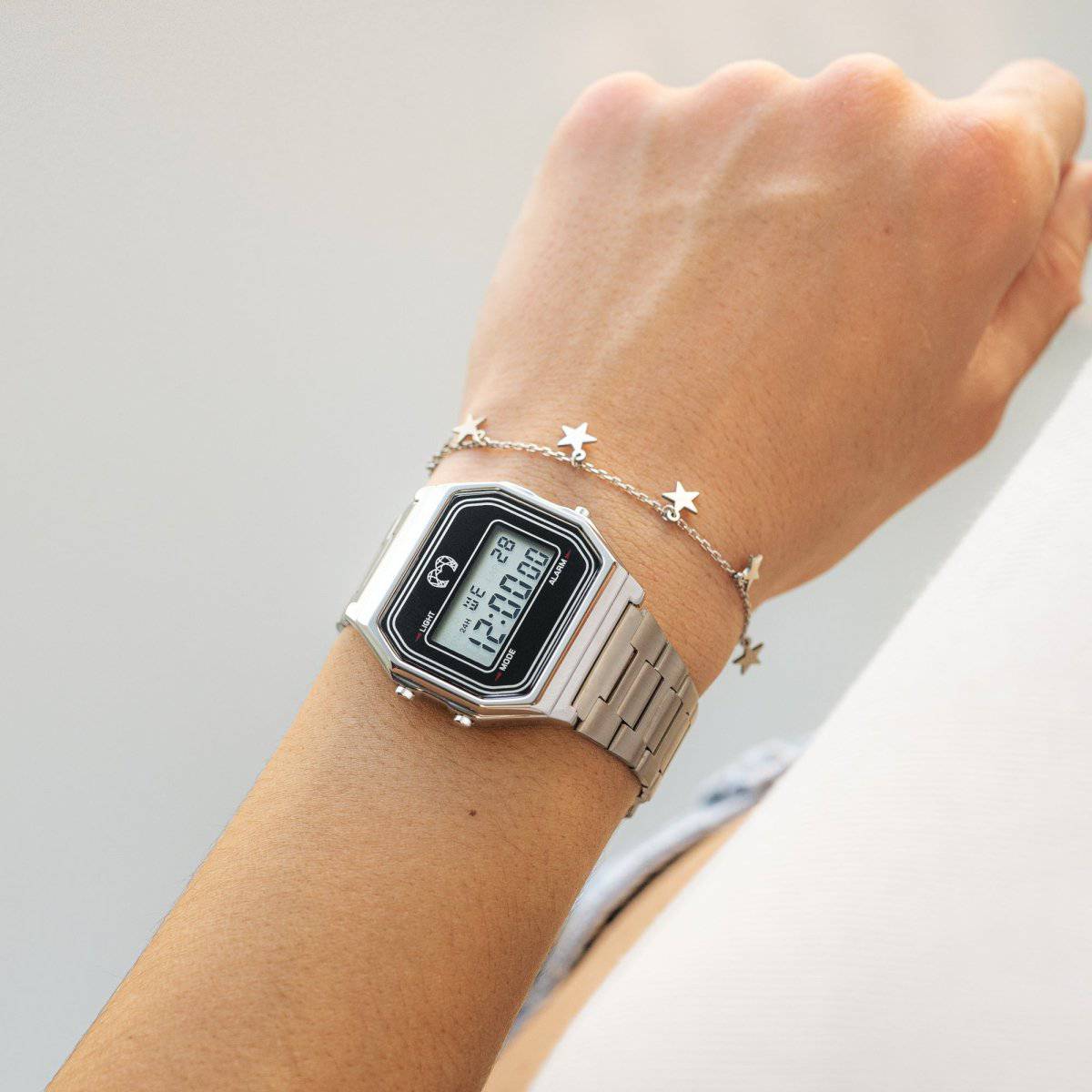 Orologio Digitale Vintage - Argento - Chiara Jewels