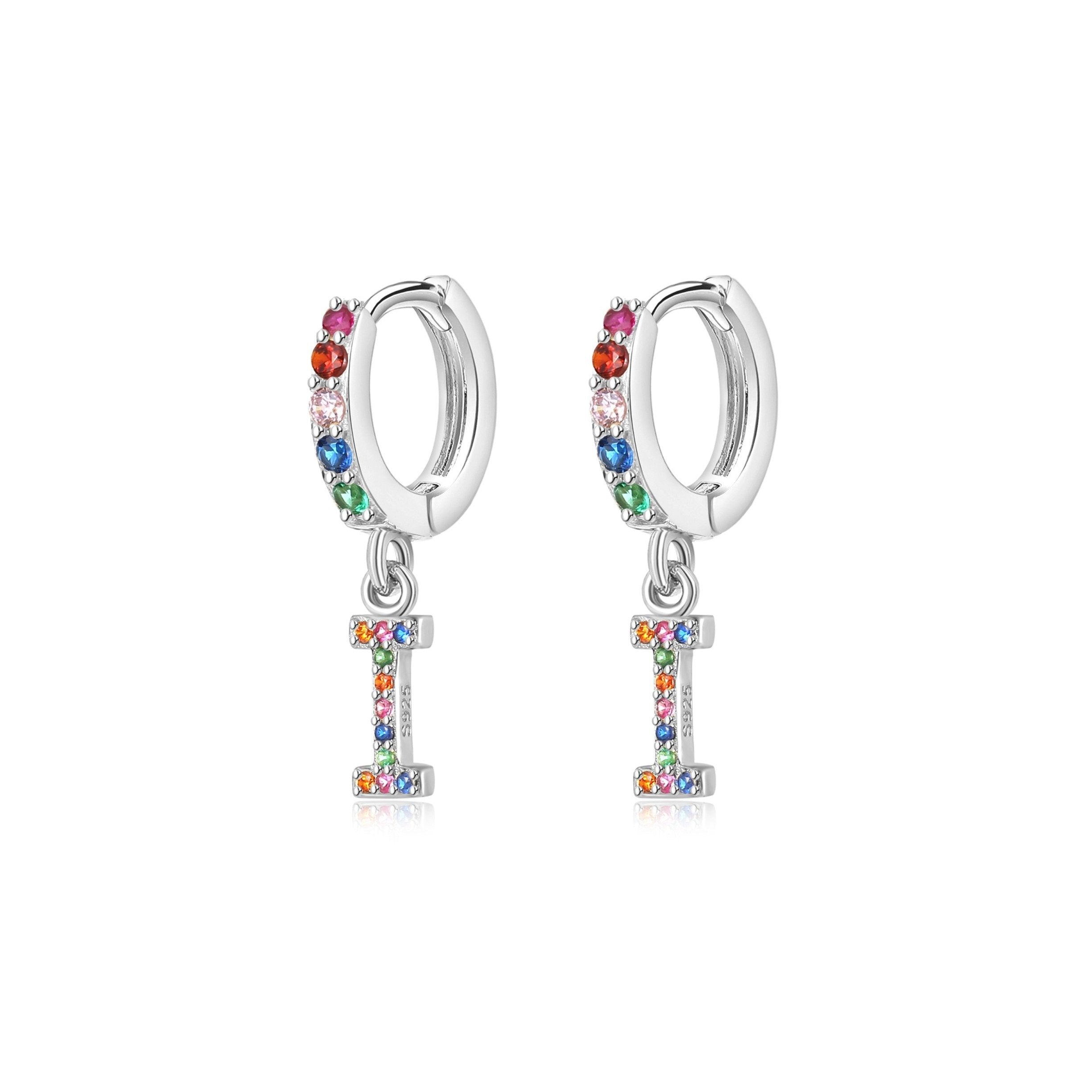 Orecchini "Cerchi Arcobaleno Iniziale" - Chiara Jewels