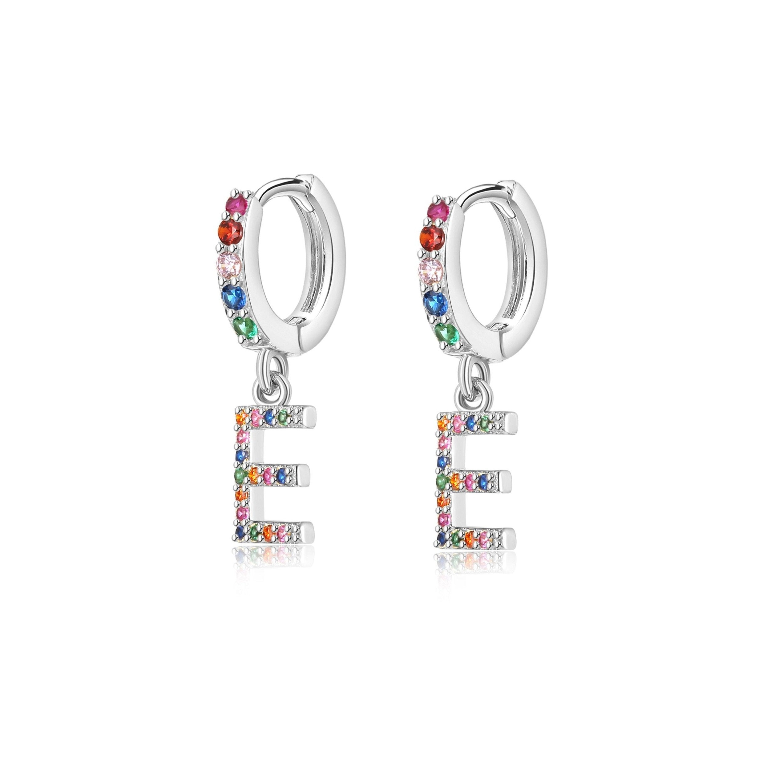 Orecchini "Cerchi Arcobaleno Iniziale" - Chiara Jewels
