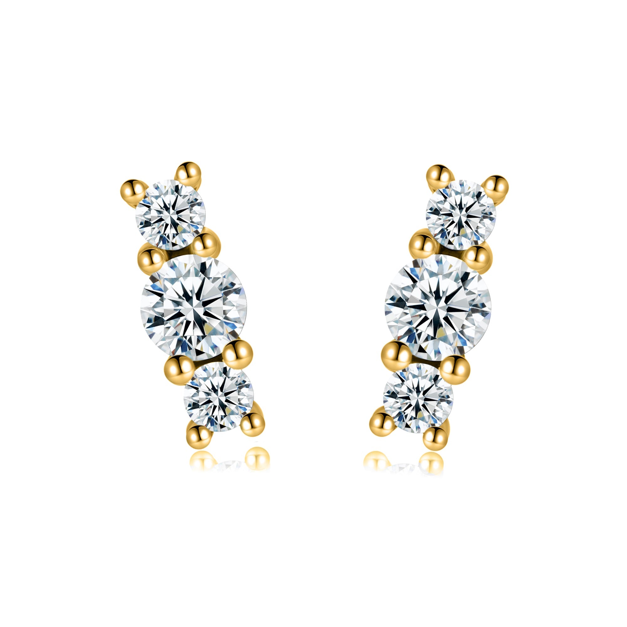 Orecchini "Triple Zirconia" - Chiara Jewels