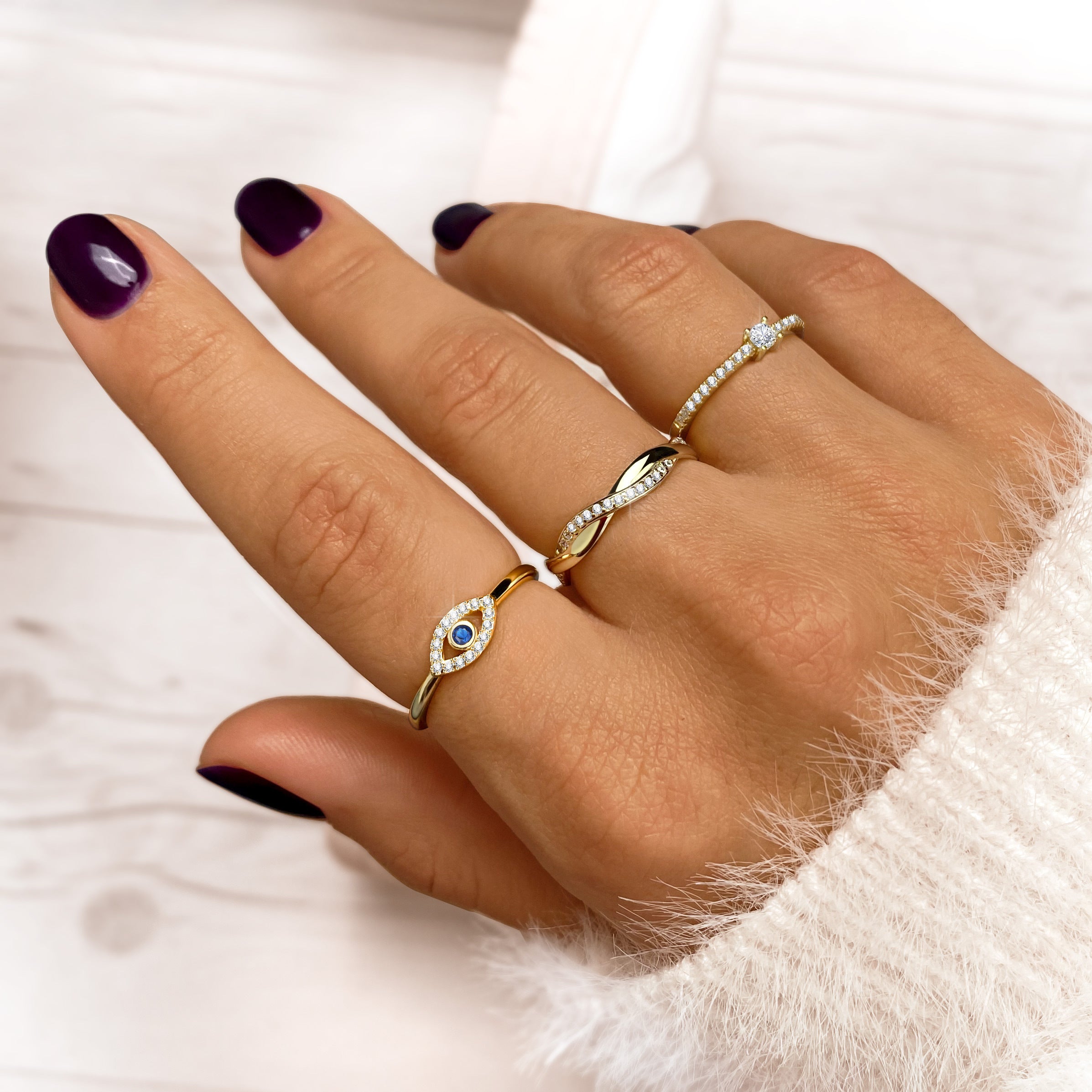 Anello Occhio Blu - Chiara Jewels