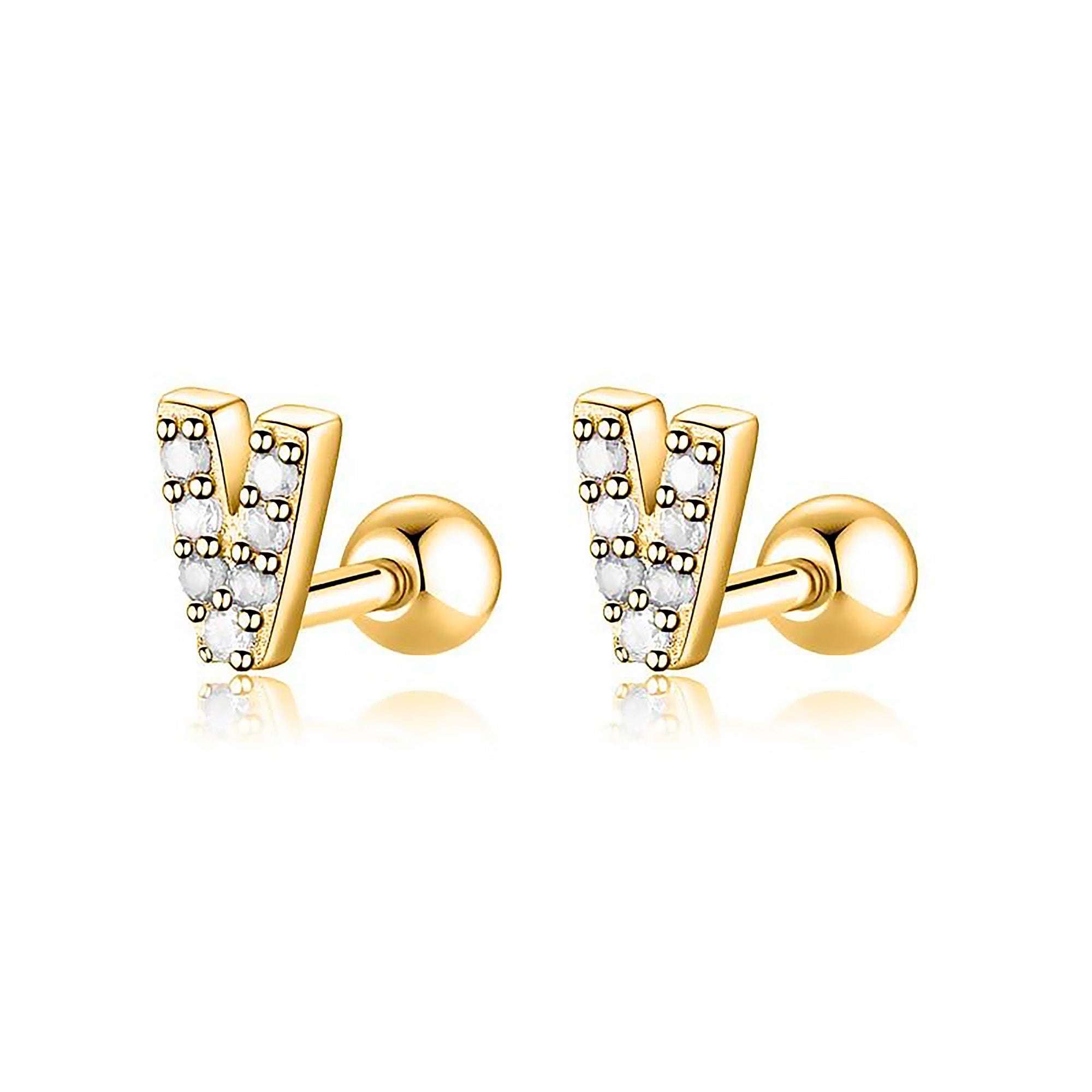 Orecchino "Letterine Bianche" - Chiara Jewels
