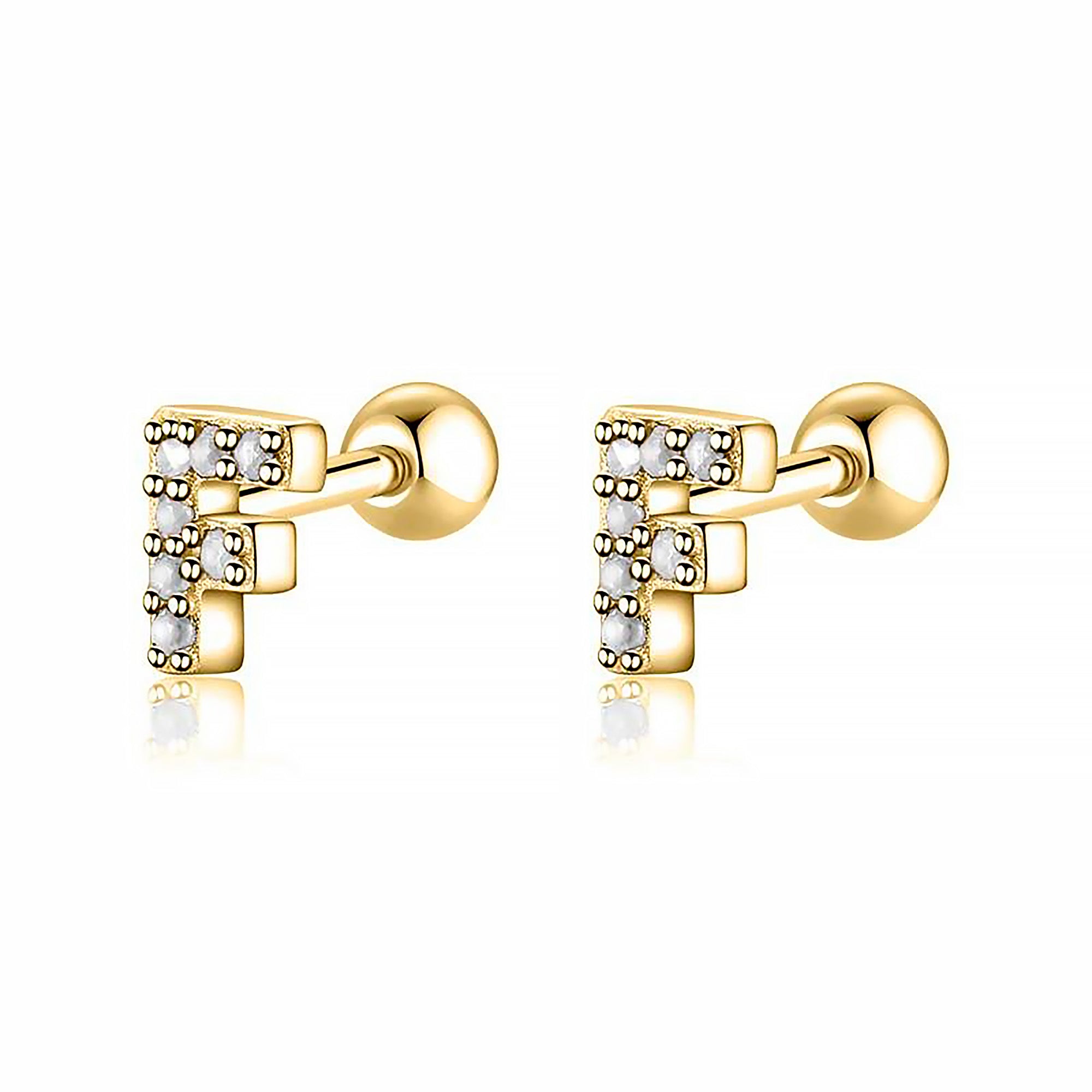 Orecchino "Letterine Bianche" - Chiara Jewels