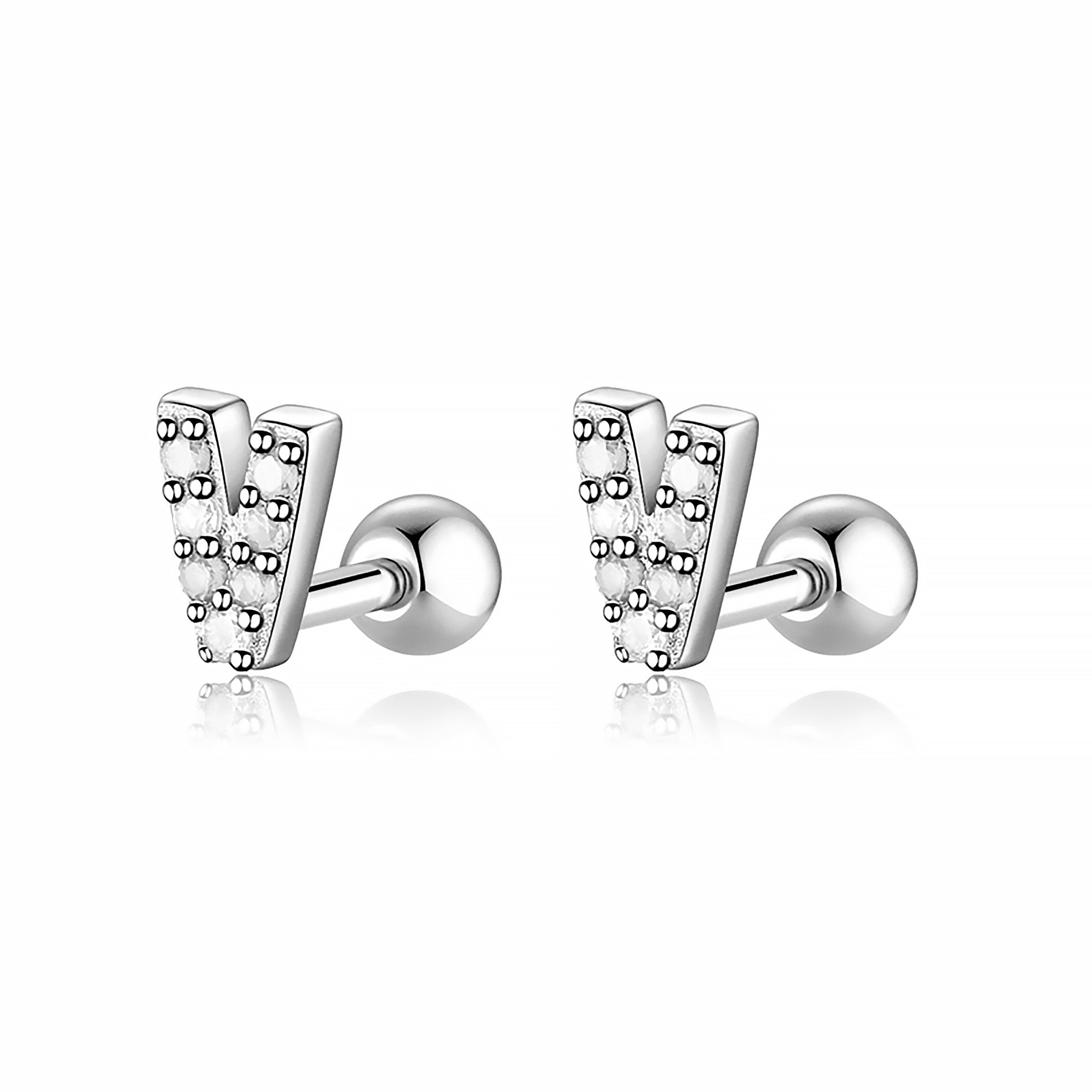Orecchino "Letterine Bianche" - Chiara Jewels