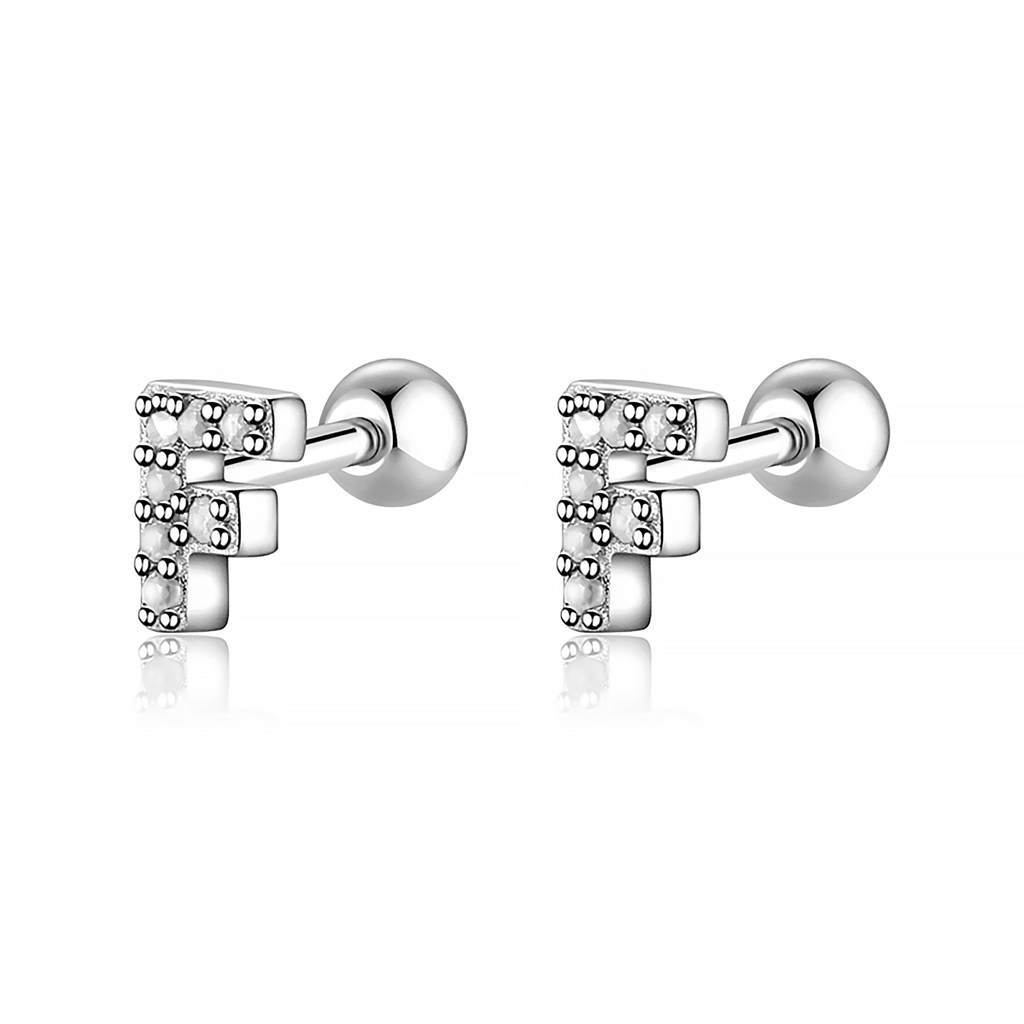 Orecchino "Letterine Bianche" - Chiara Jewels