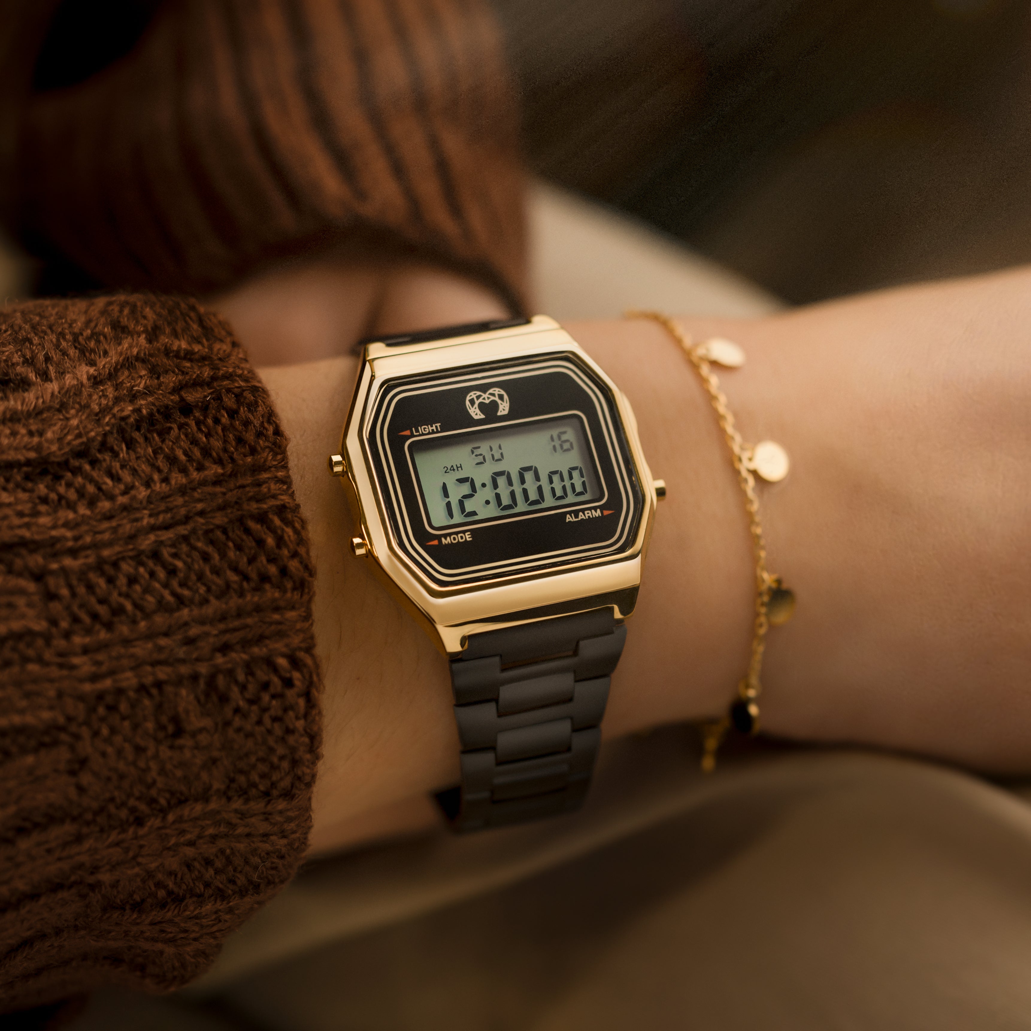 Orologio Digitale "Vintage" ~ BlackGold - Chiara Jewels