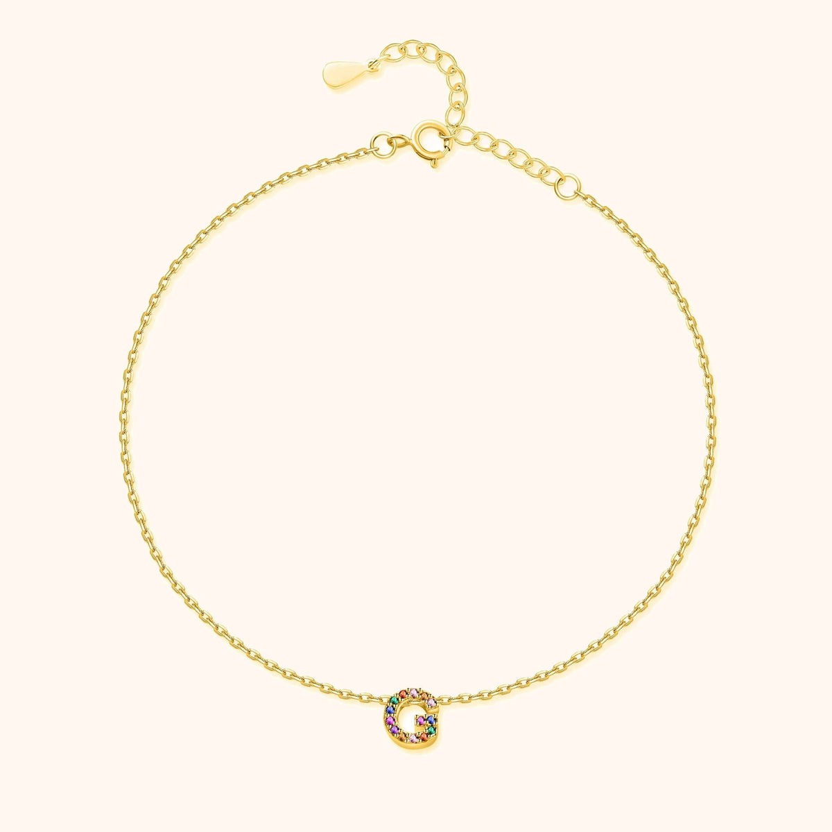 Cavigliera Iridescente Iniziale - Chiara Jewels