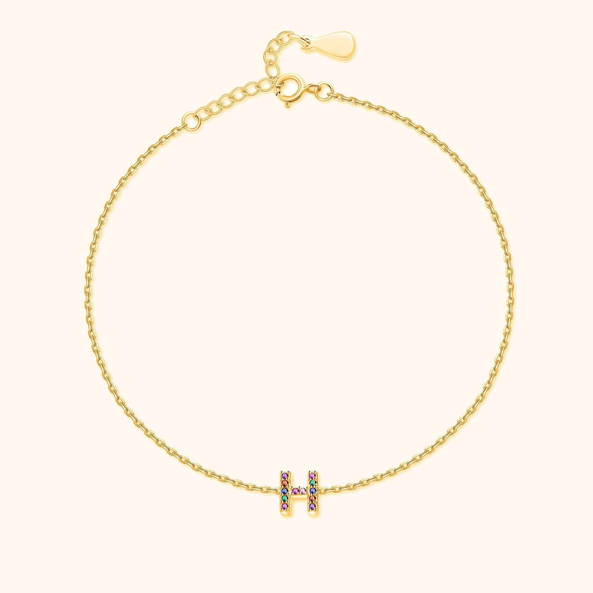 Cavigliera Iridescente Iniziale - Chiara Jewels