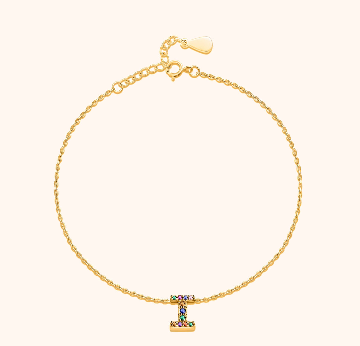 Cavigliera Iridescente Iniziale - Chiara Jewels