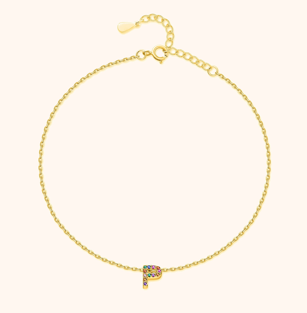 Cavigliera Iridescente Iniziale - Chiara Jewels