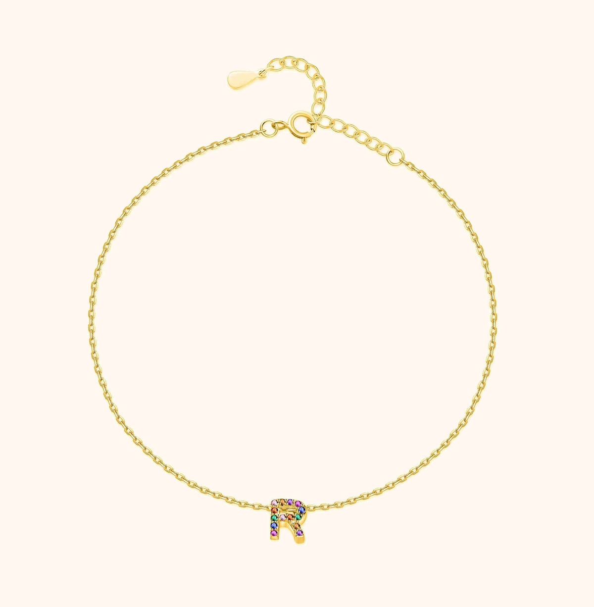 Cavigliera Iridescente Iniziale - Chiara Jewels