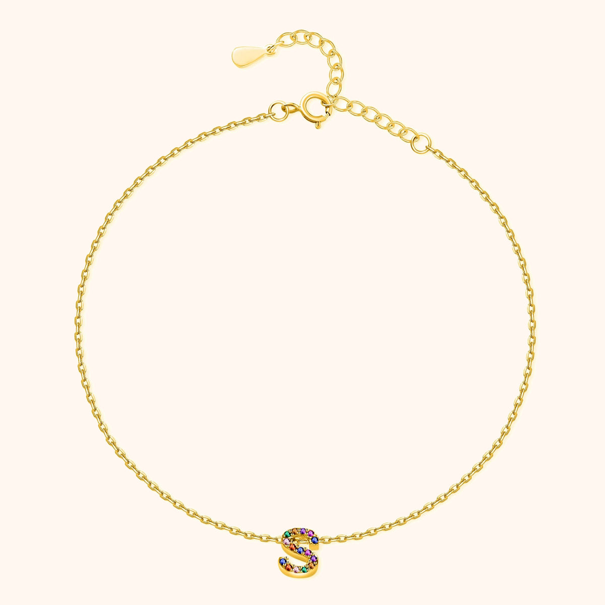 Cavigliera Iridescente Iniziale - Chiara Jewels