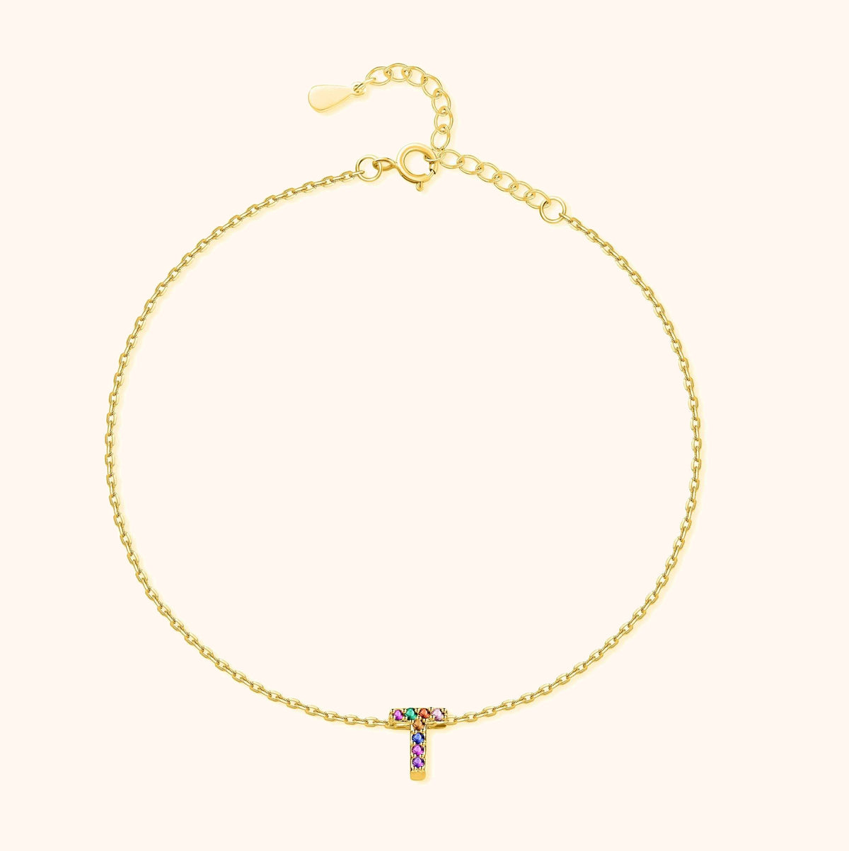 Cavigliera Iridescente Iniziale - Chiara Jewels