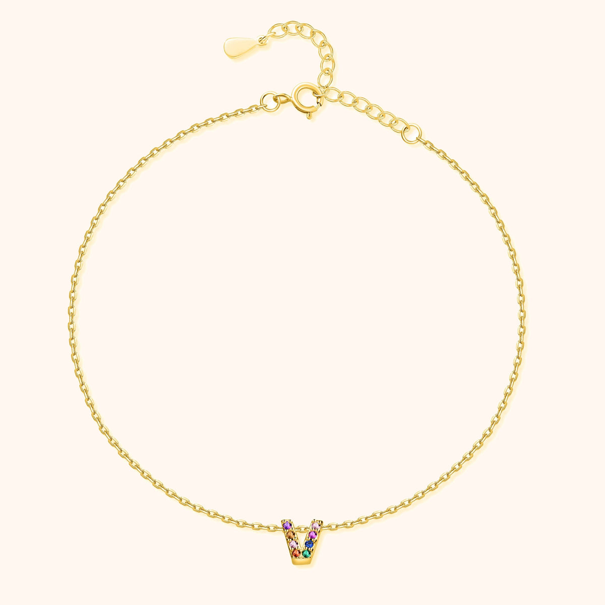 Cavigliera Iridescente Iniziale - Chiara Jewels