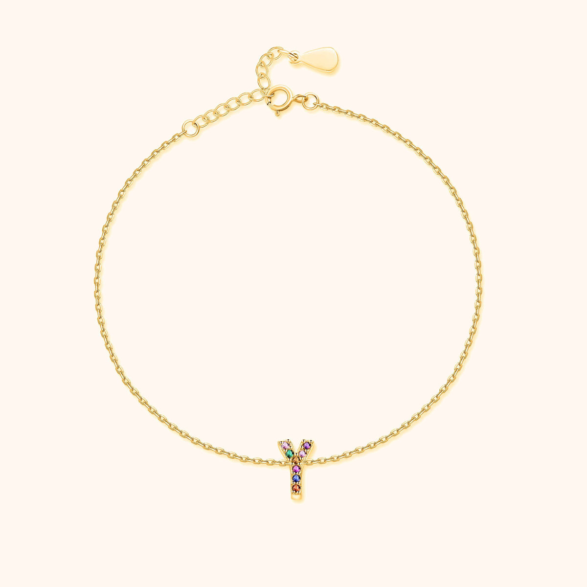 Cavigliera Iridescente Iniziale - Chiara Jewels
