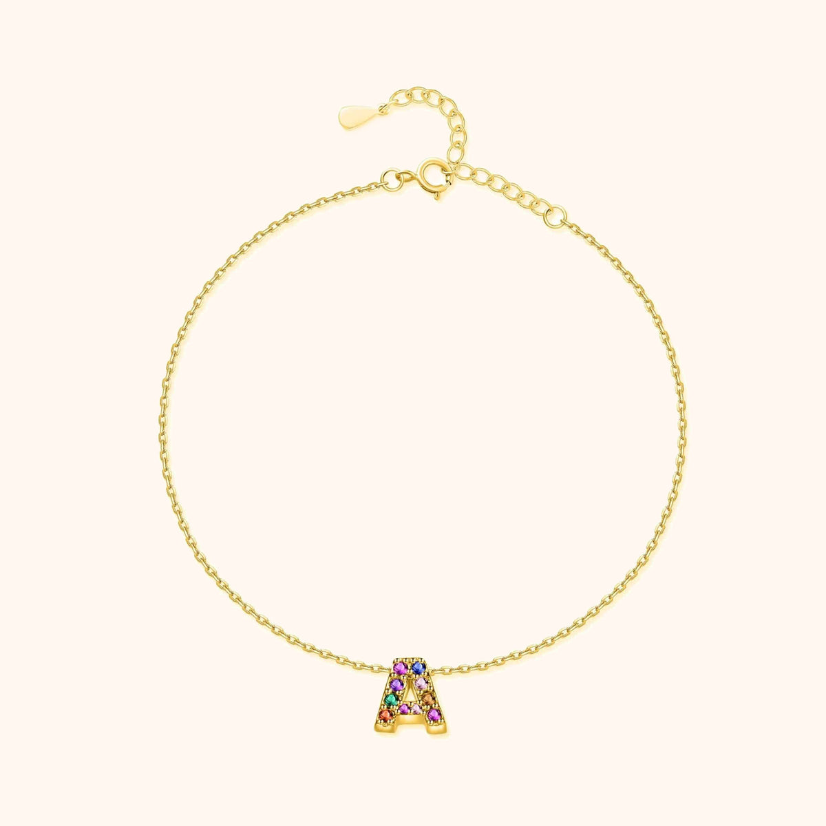 Cavigliera Iridescente Iniziale - Chiara Jewels