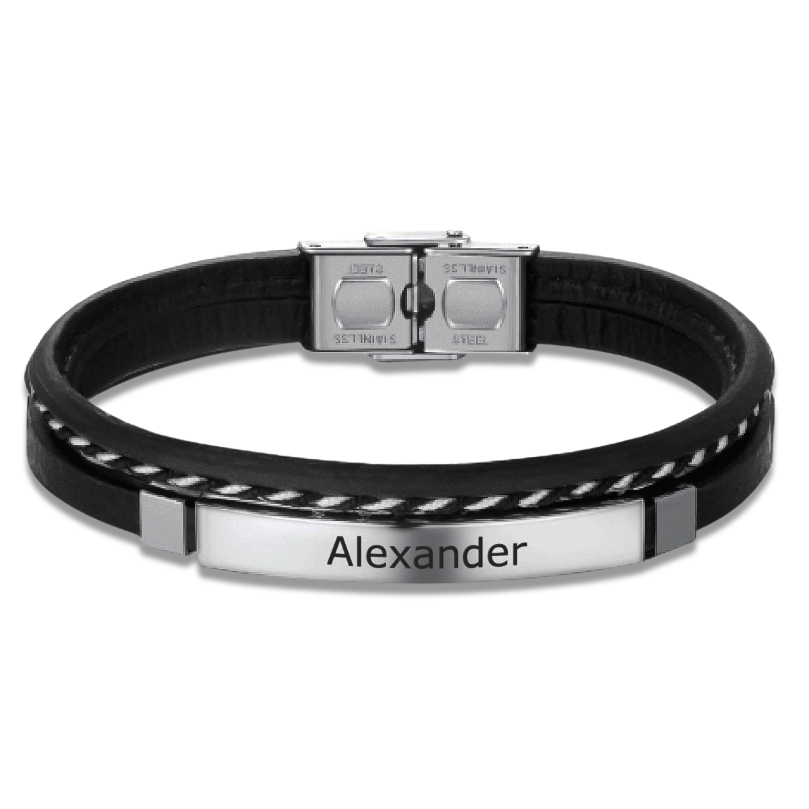 Bracciale Uomo BRAVE Lord - Testo Personalizzabile