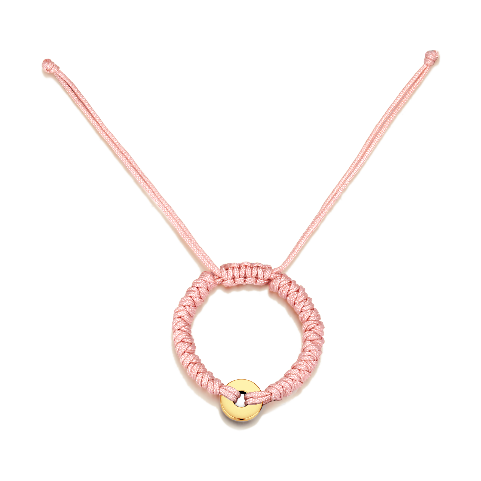 Bracciale Macramè Rosa - Personalizzabile