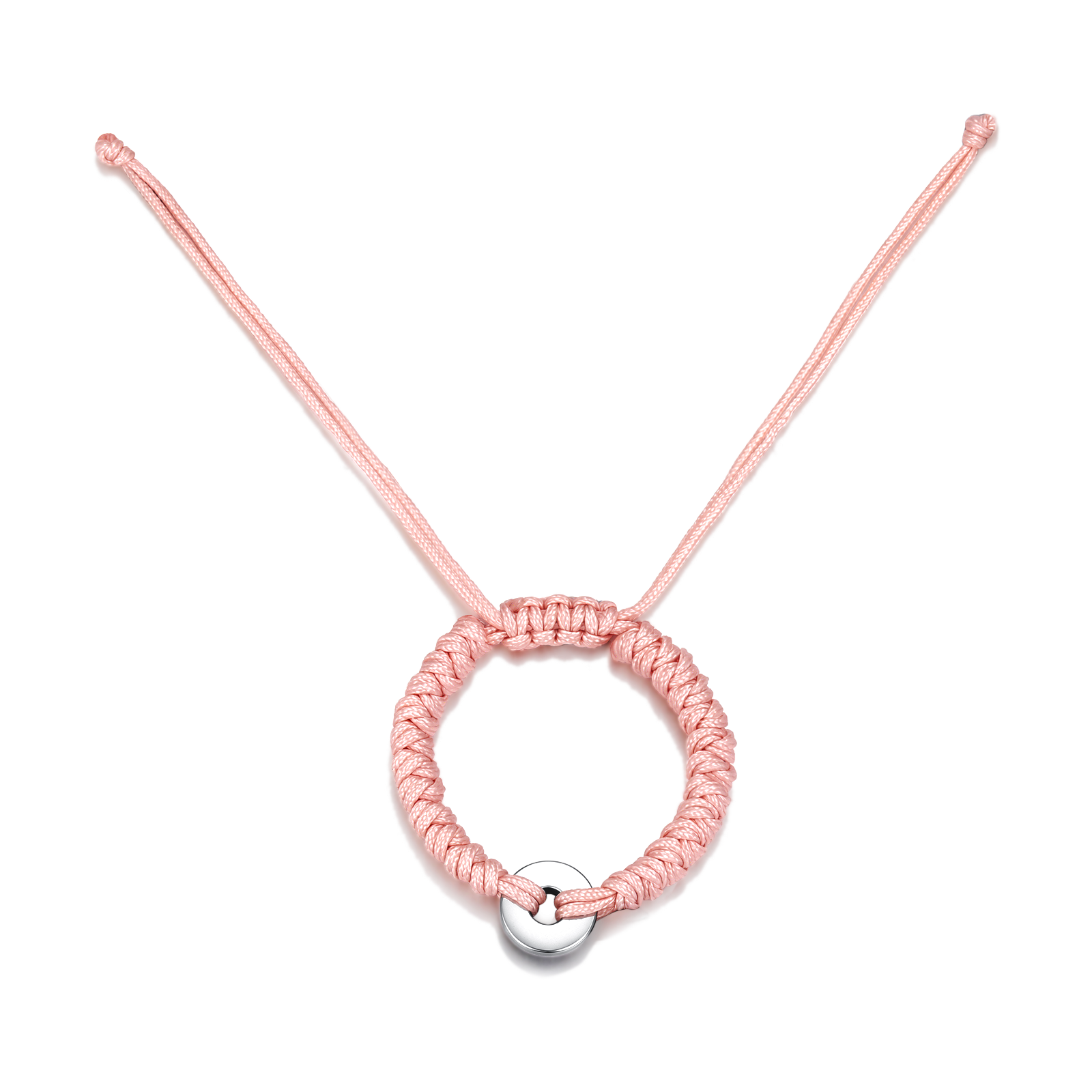 Bracciale Macramè Rosa - Personalizzabile