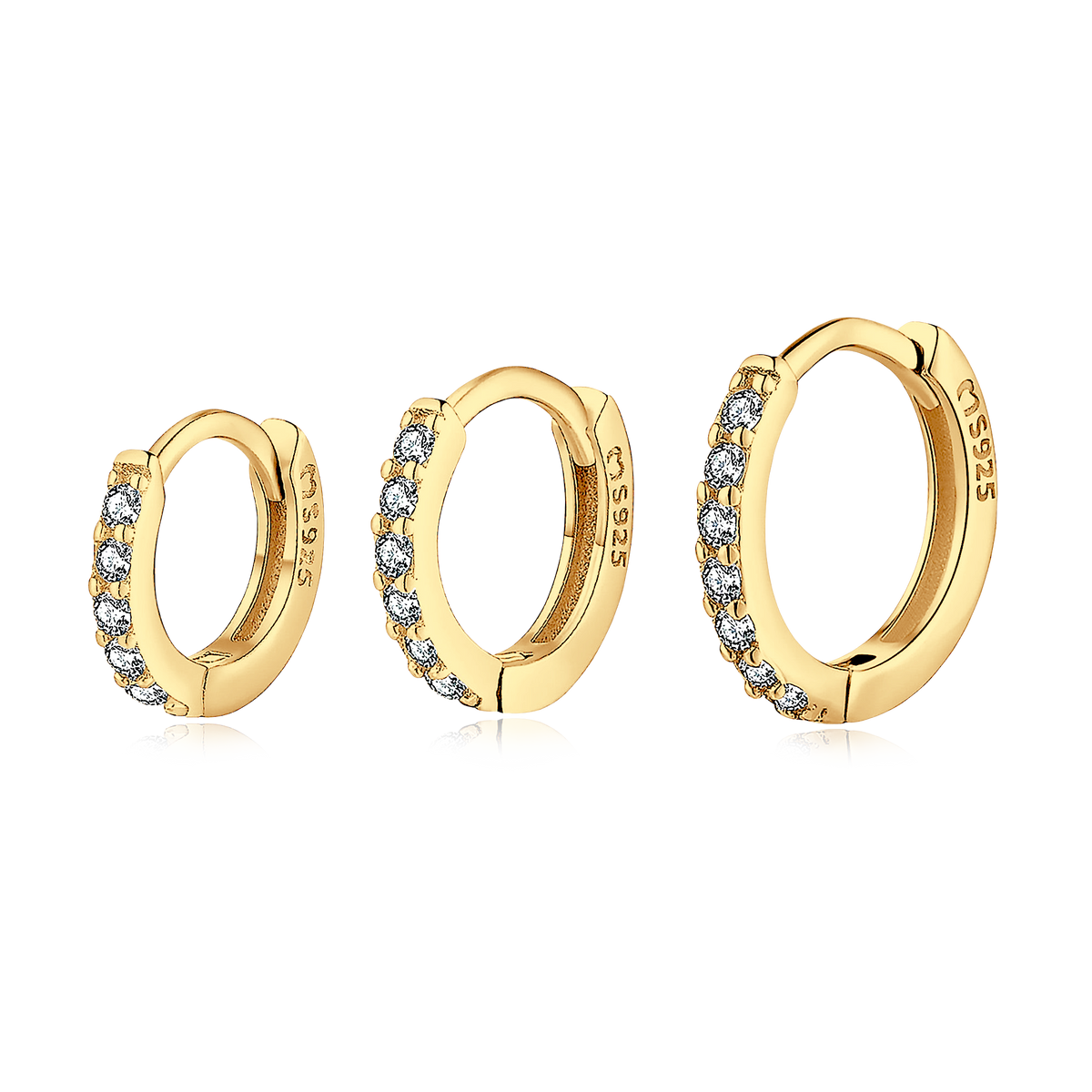 Orecchino In Argento Sterling Con Zirconia Cubica A Baguette Orecchino In Argento Sterling Con Zirconia Cubica A Baguette