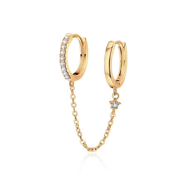 Orecchini Anello a Catena - Chiara Jewels