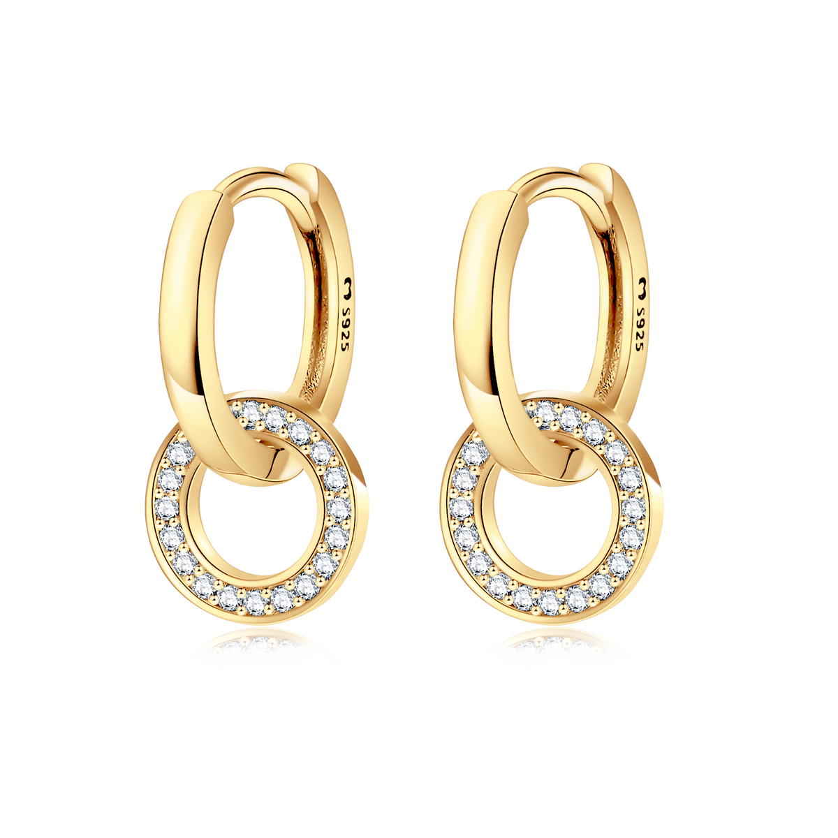 Orecchini Cerchi Intrecciati - Chiara Jewels