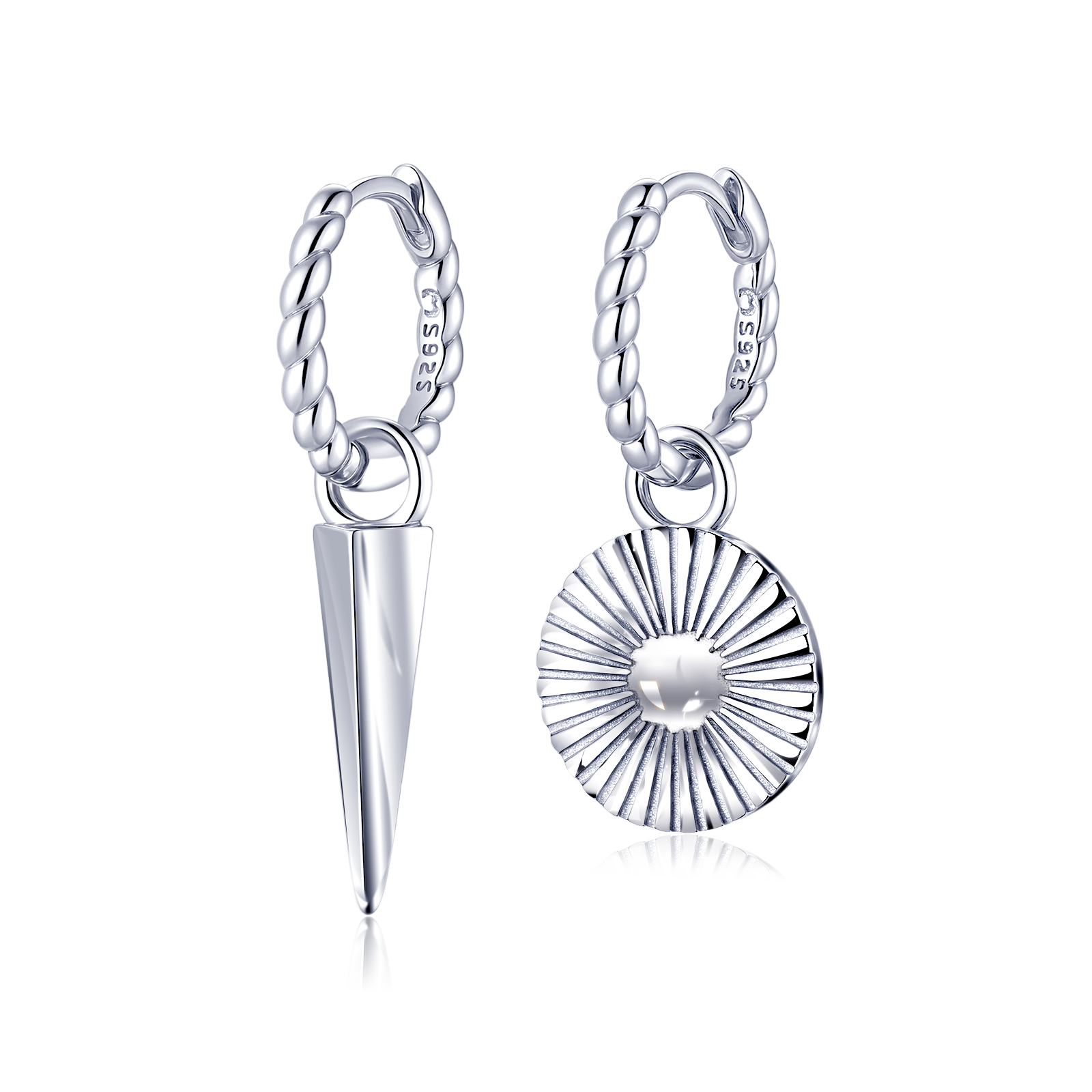 Orecchini Cerchietti Argento Orecchini A Cerchio Grande (Creole) In Argento Sterling 925 | 36mm, Design Twist, Nuovi Gioielli Argento Sterling Senza Pietre Orecchini Cerchietti Argento Orecchini A Cerchio Grande (Creole) In Argento Sterling 925 | 36mm, Design Twist, Nuovi Gioielli Argento Sterling Senza Pietre