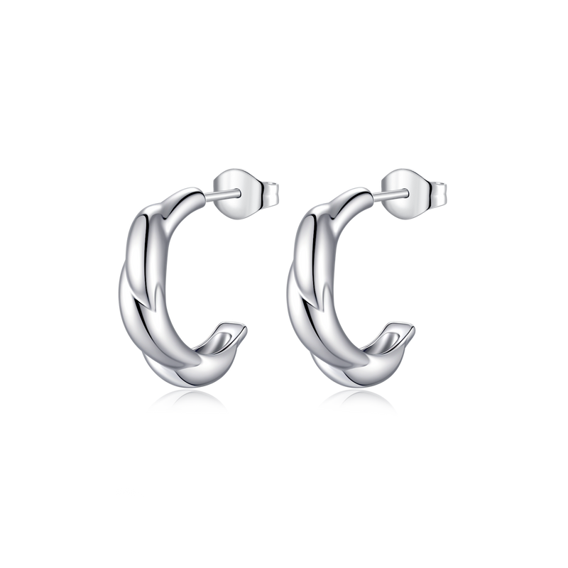 Orecchini Semicerchio Rilievo - Chiara Jewels