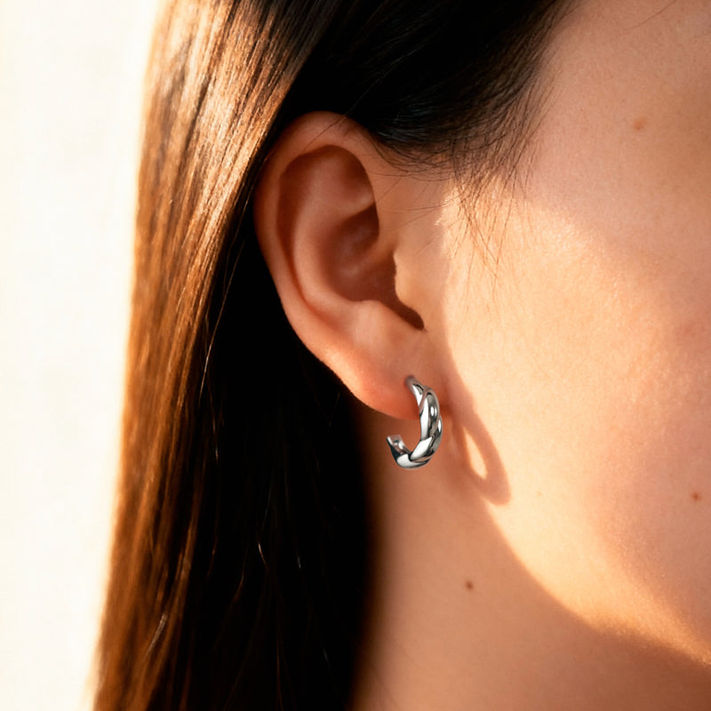 Orecchini Semicerchio Rilievo - Chiara Jewels