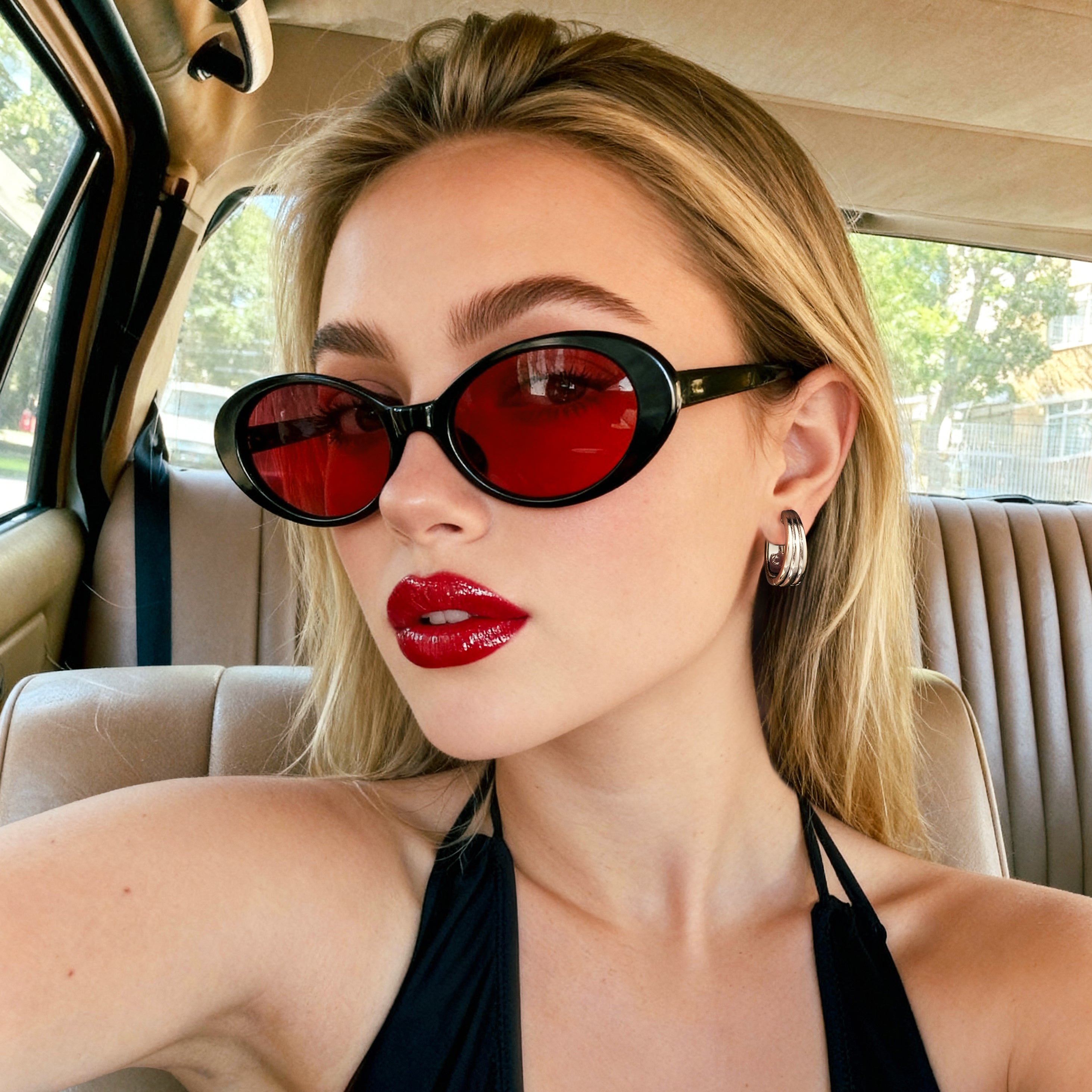 Orecchini Cerchio Scanalati