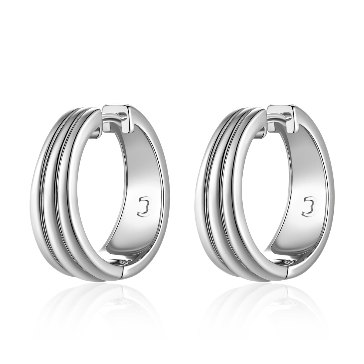 Orecchini Cerchio Scanalati - Chiara Jewels